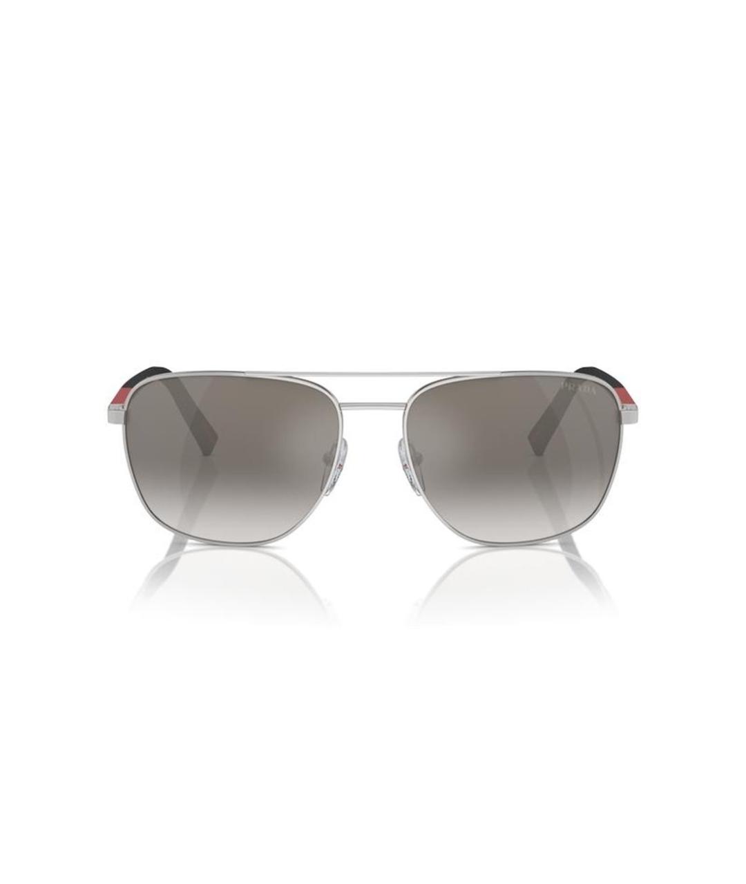 PRADA Серебряные солнцезащитные очки, фото 2