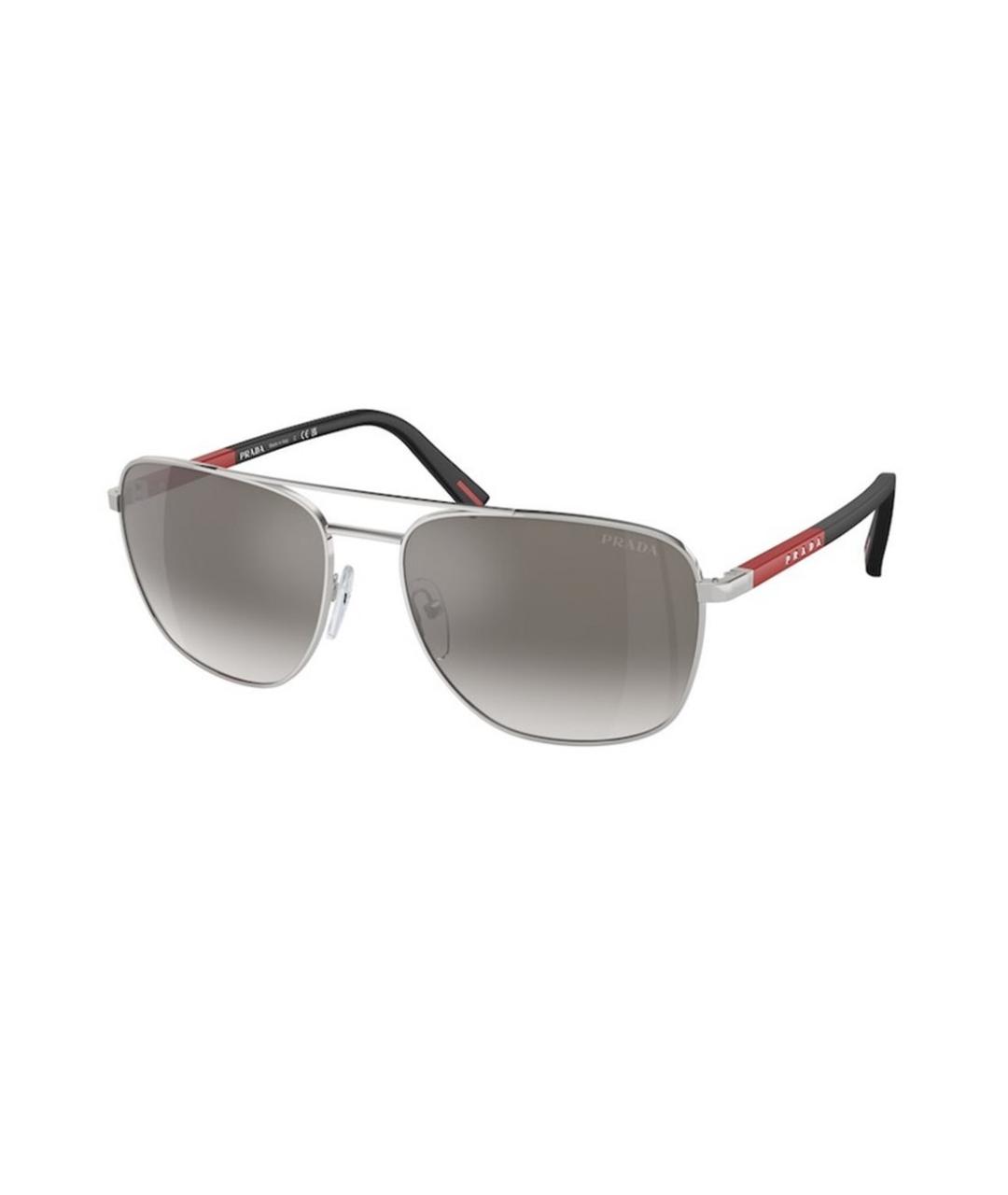 PRADA Серебряные солнцезащитные очки, фото 1