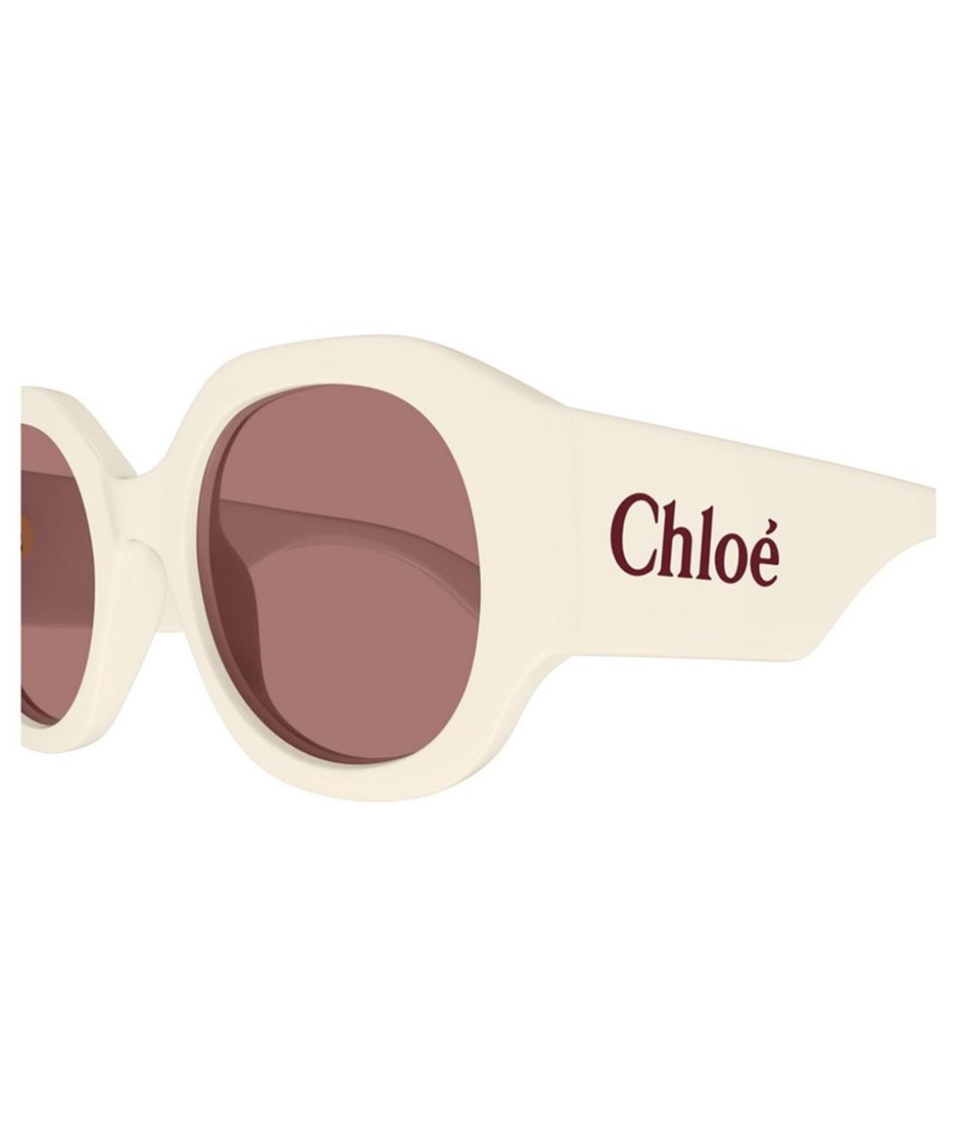 CHLOE Белые солнцезащитные очки, фото 3