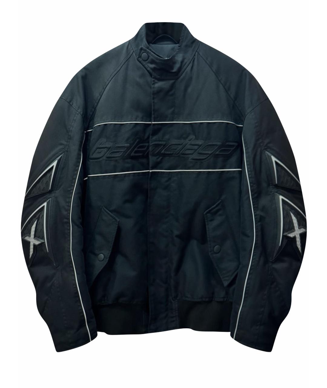 BALENCIAGA Черная полиэстеровая куртка, фото 1