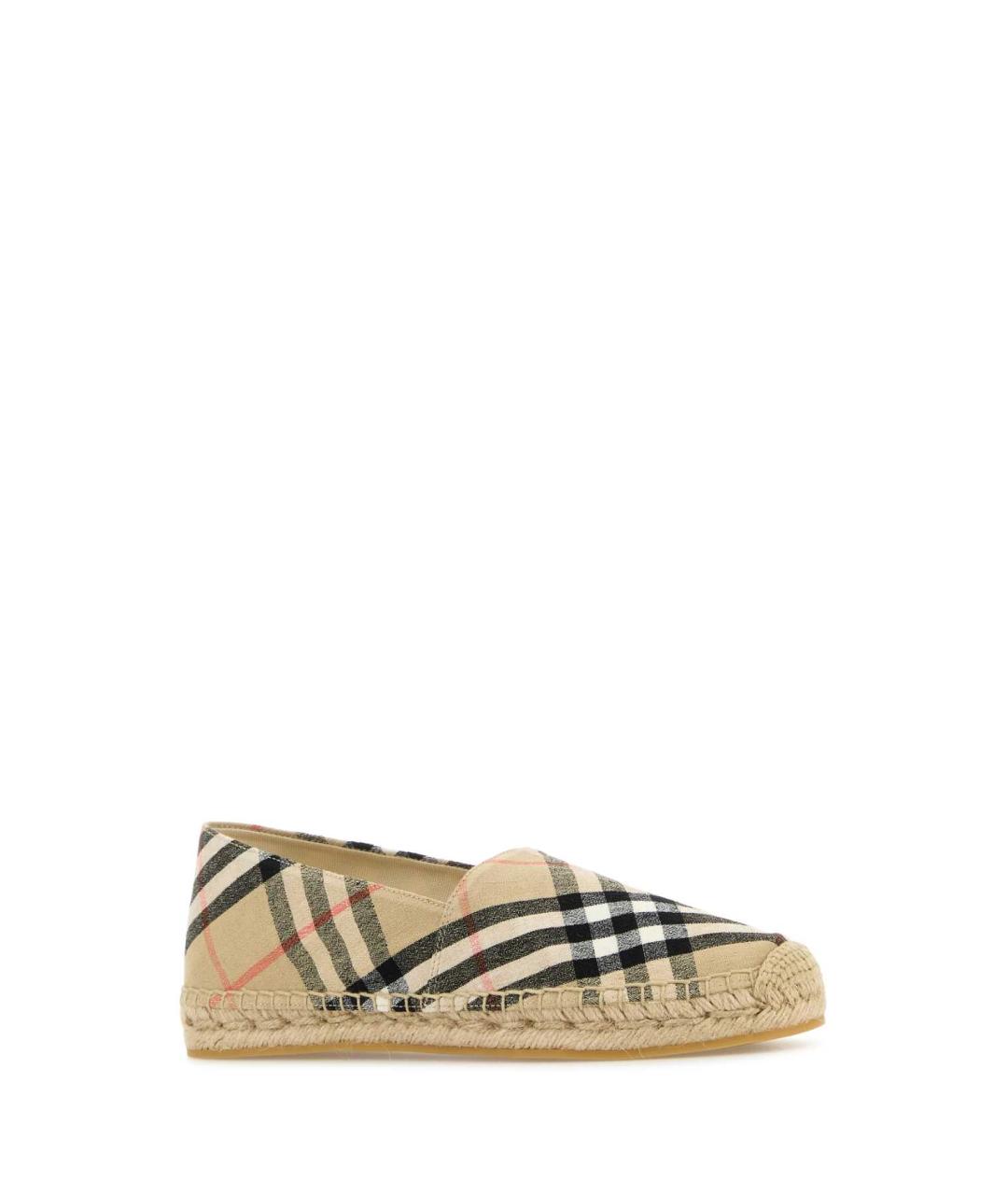 BURBERRY Бежевые текстильные эспадрильи, фото 2