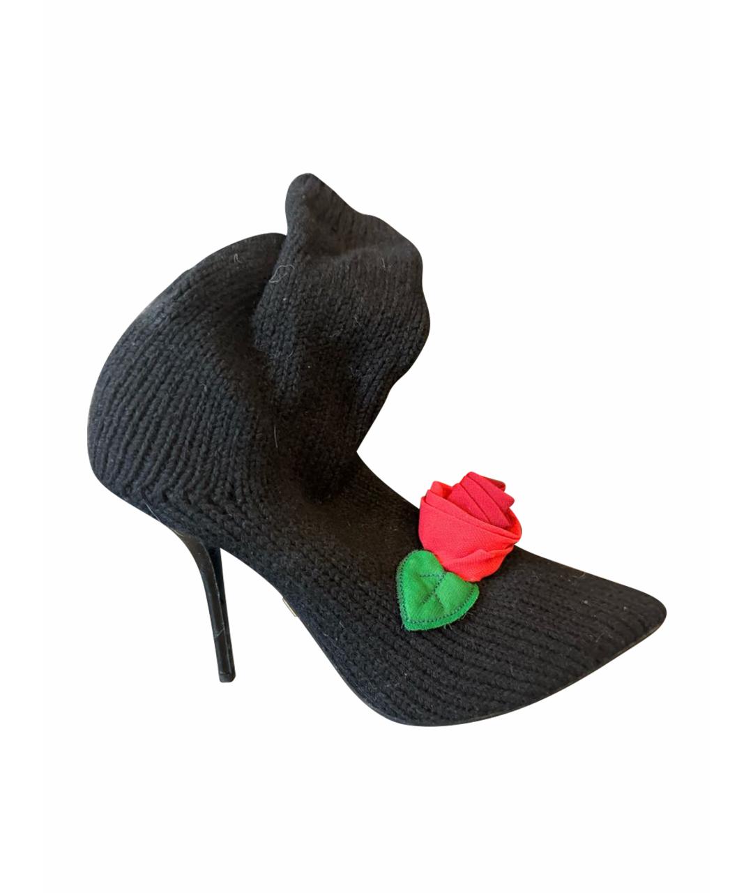 DOLCE&GABBANA Черные ботильоны, фото 1