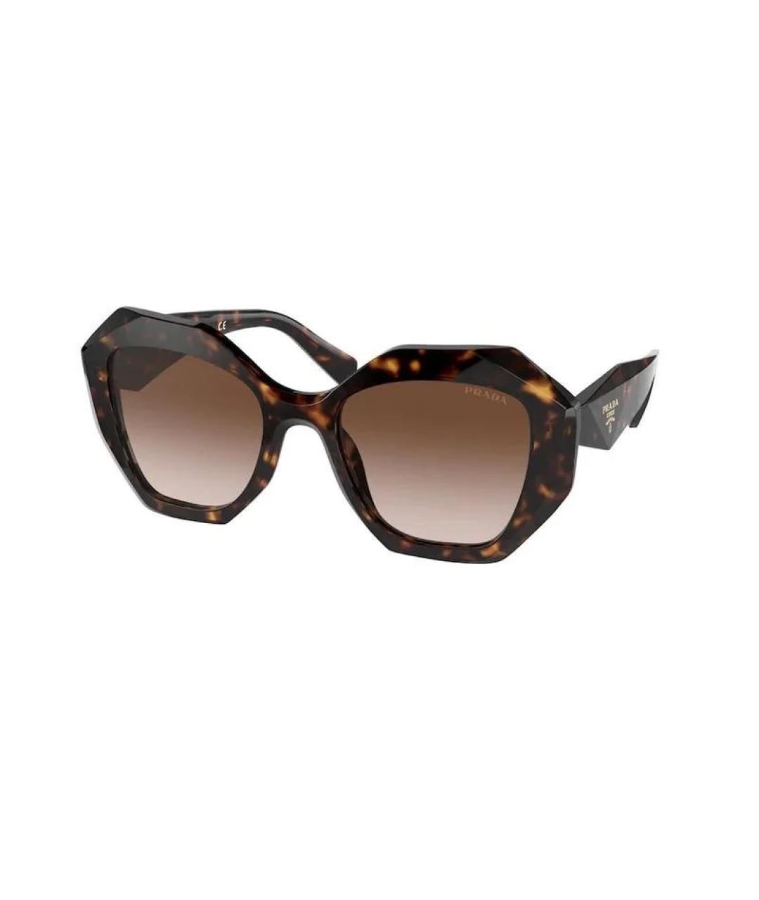 PRADA Коричневые солнцезащитные очки, фото 1