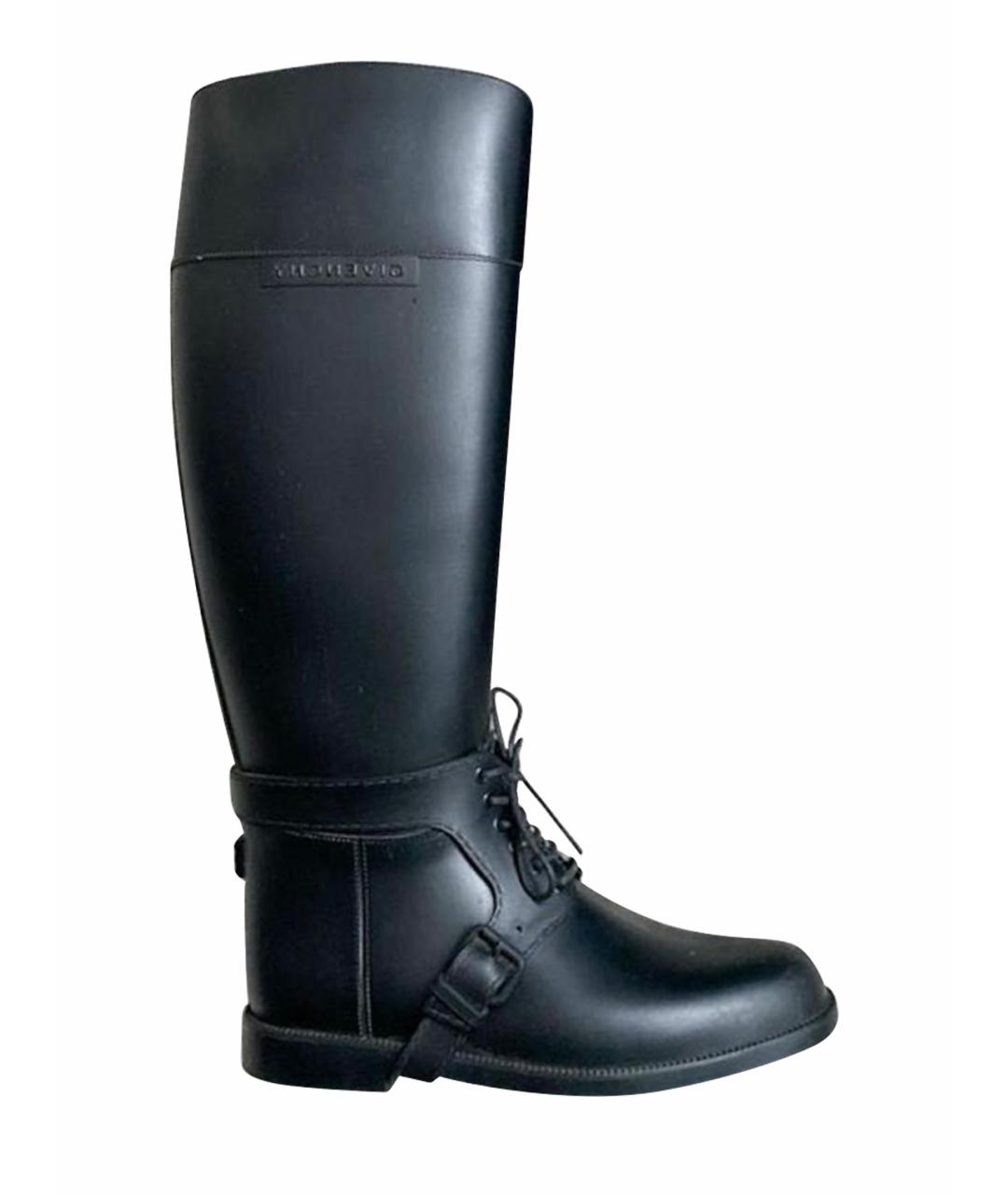 GIVENCHY Черные резиновые сапоги, фото 1