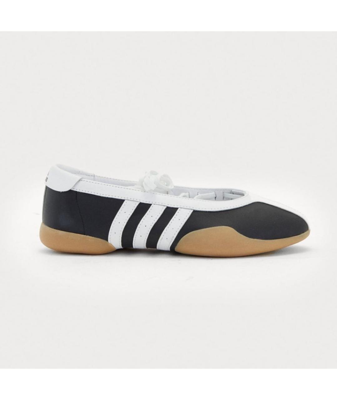 ADIDAS Черные кожаные кеды, фото 8
