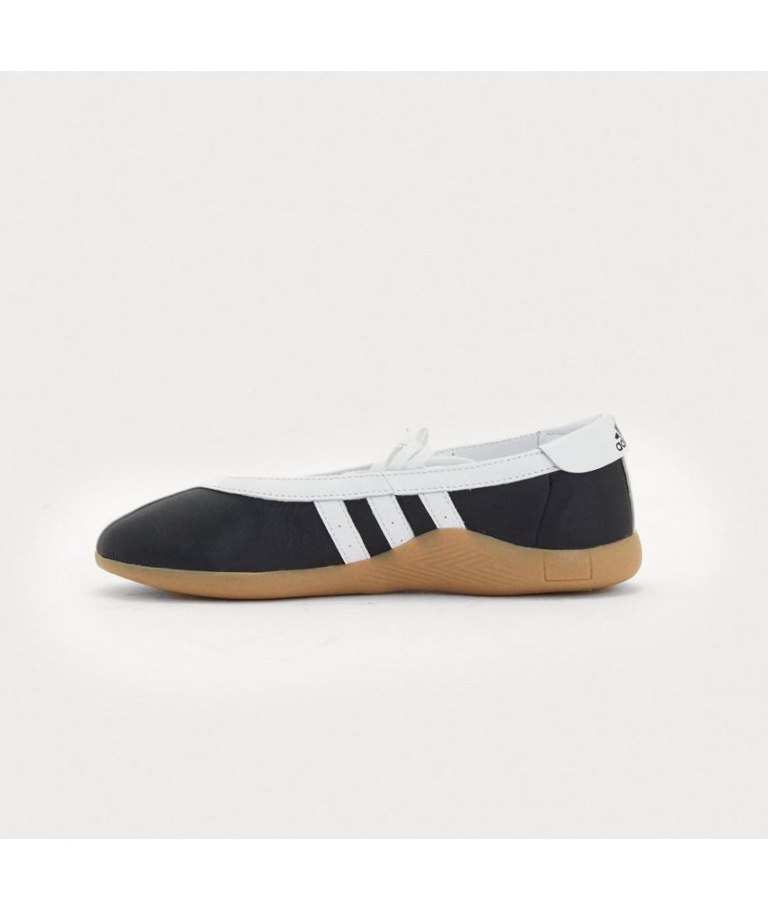 ADIDAS Черные кожаные кеды, фото 5
