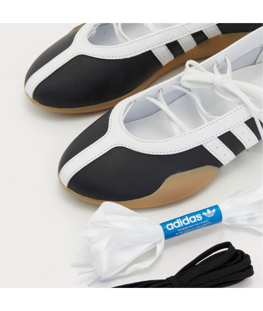 ADIDAS Черные кожаные кеды, фото 6