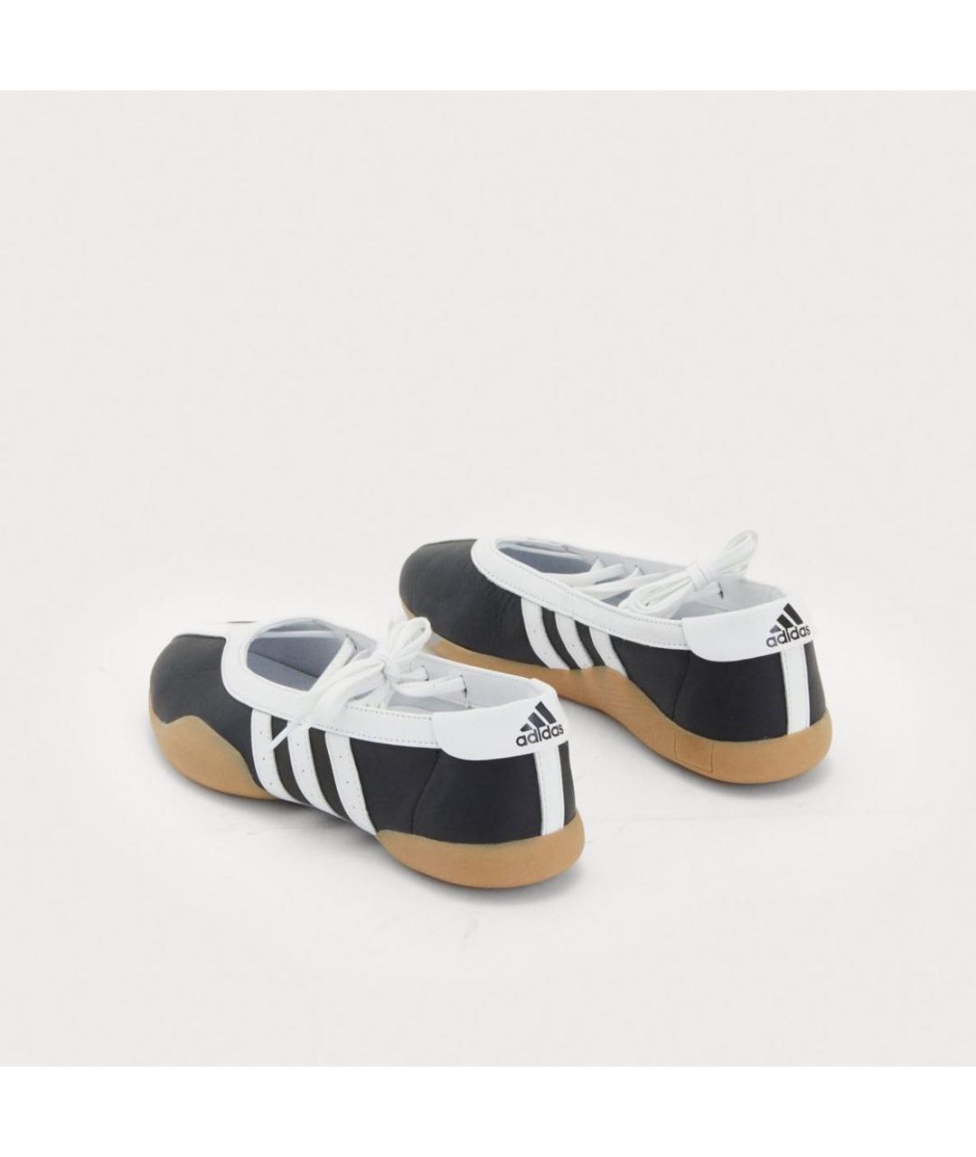 ADIDAS Черные кожаные кеды, фото 3