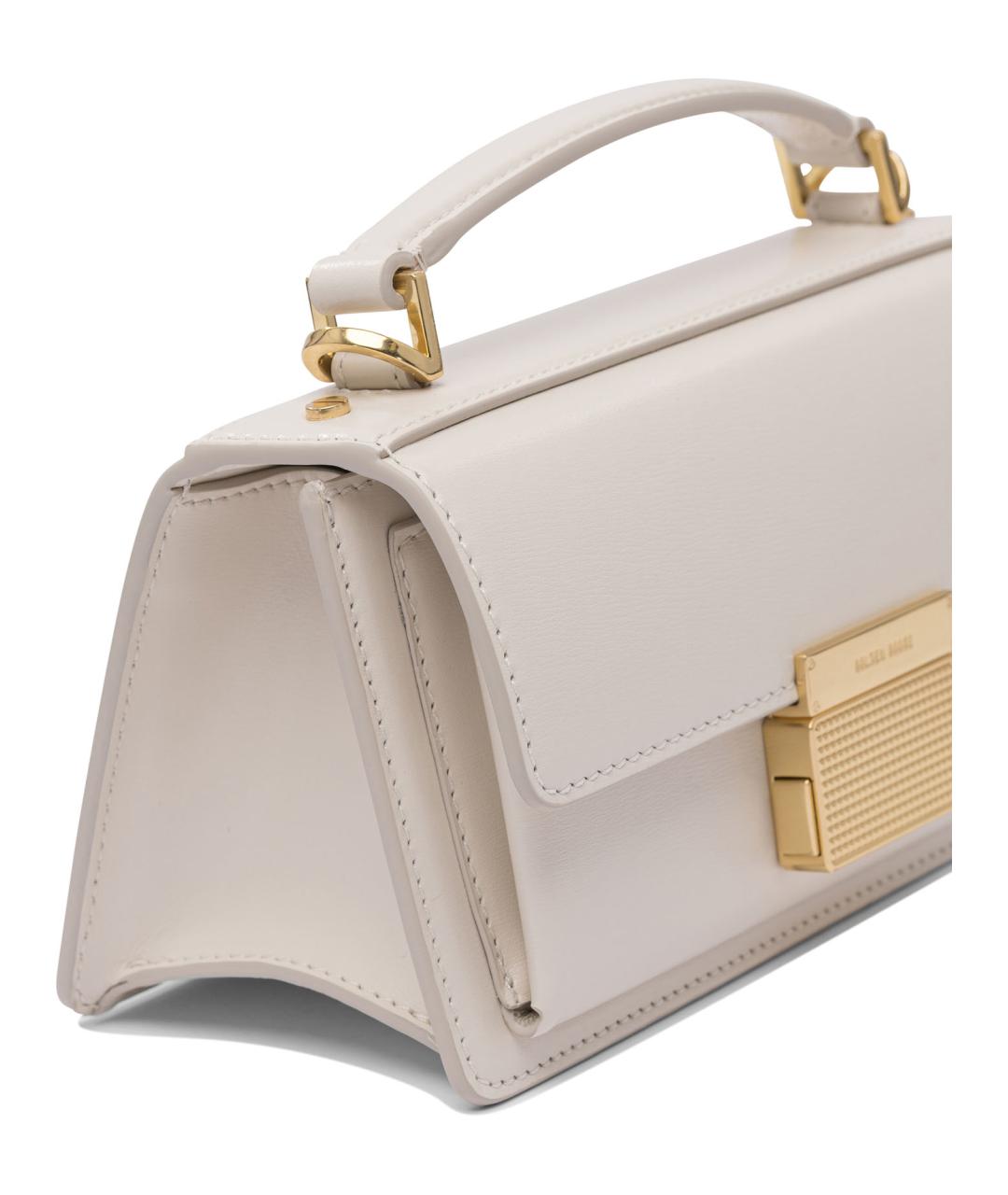 GOLDEN GOOSE DELUXE BRAND Белая кожаная сумка через плечо, фото 4