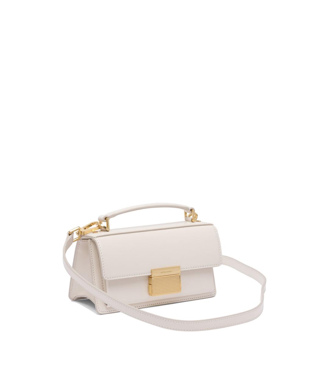GOLDEN GOOSE DELUXE BRAND Белая кожаная сумка через плечо, фото 2