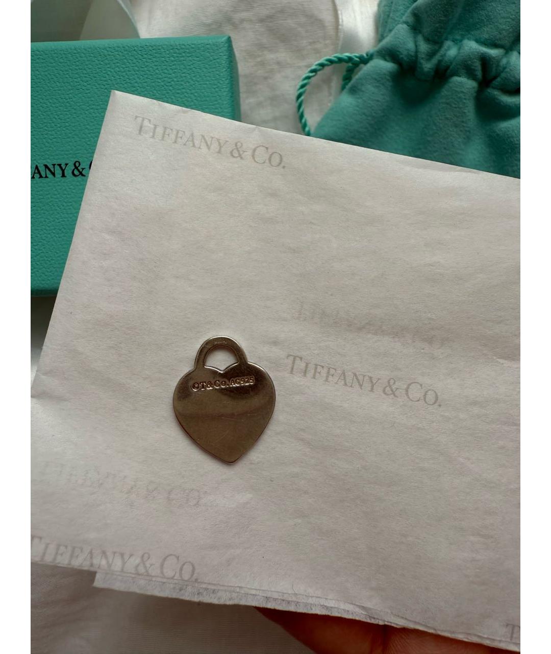 TIFFANY&CO Серебрянный серебряный кулон, фото 4
