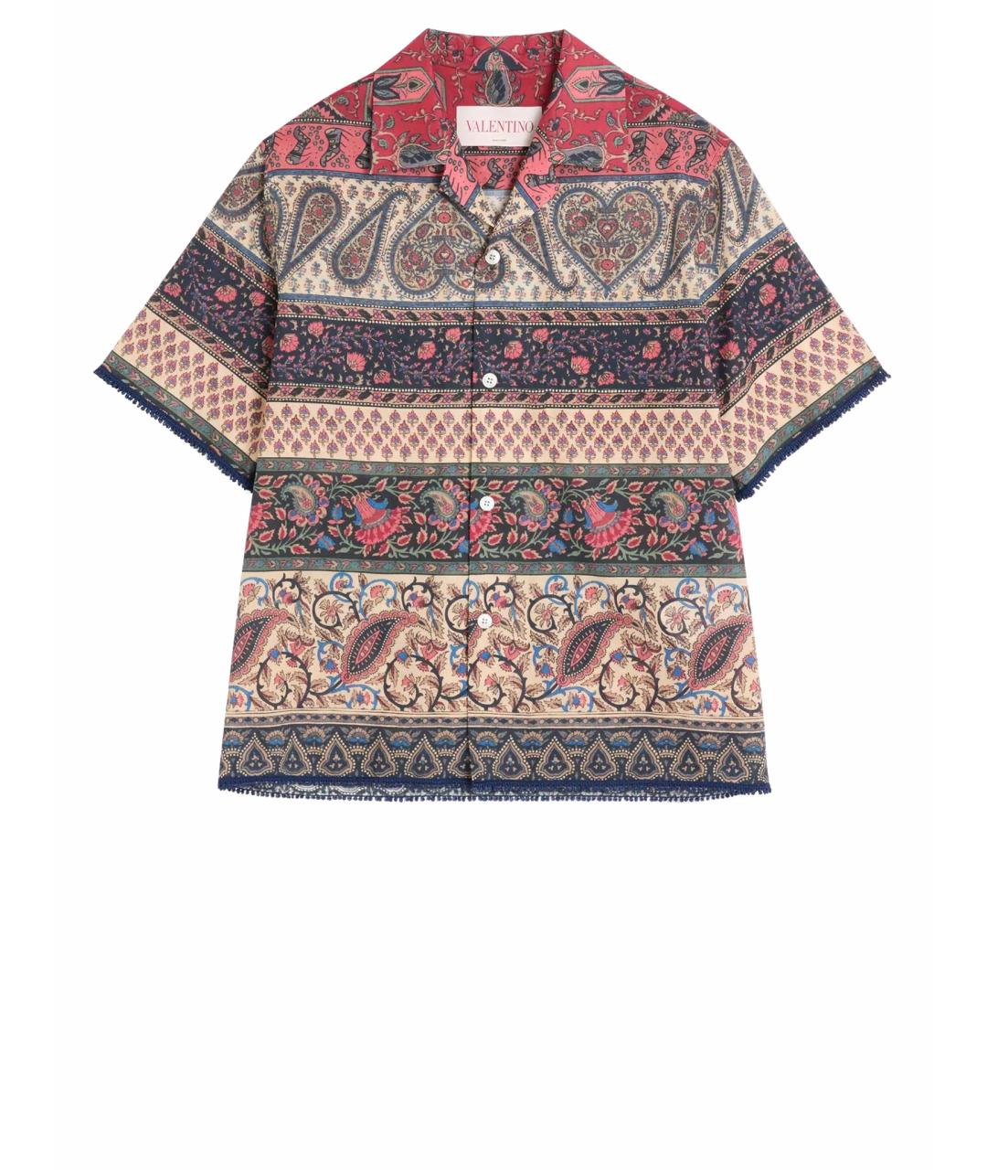 VALENTINO Мульти хлопковая кэжуал рубашка, фото 1