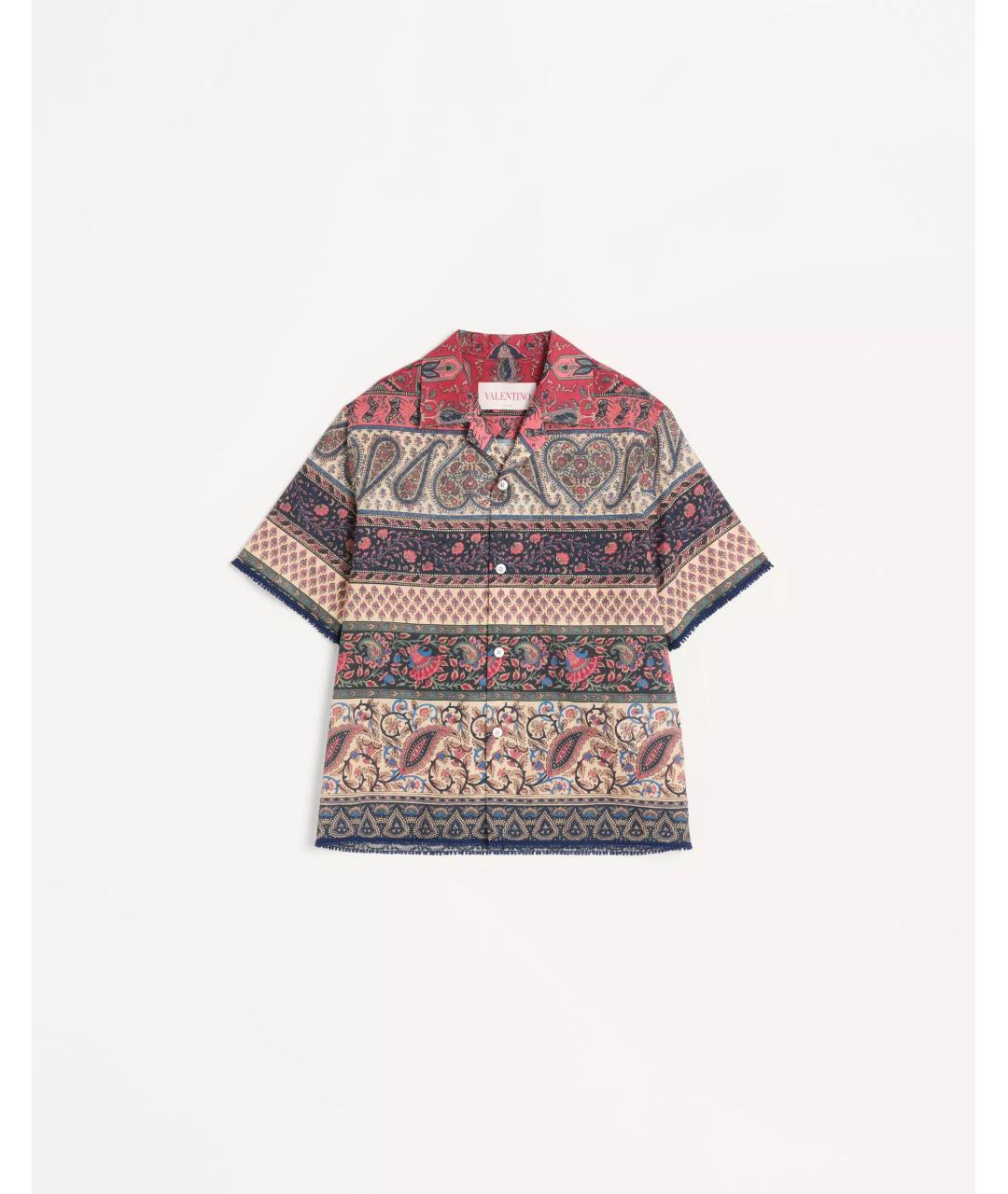 VALENTINO Мульти хлопковая кэжуал рубашка, фото 7