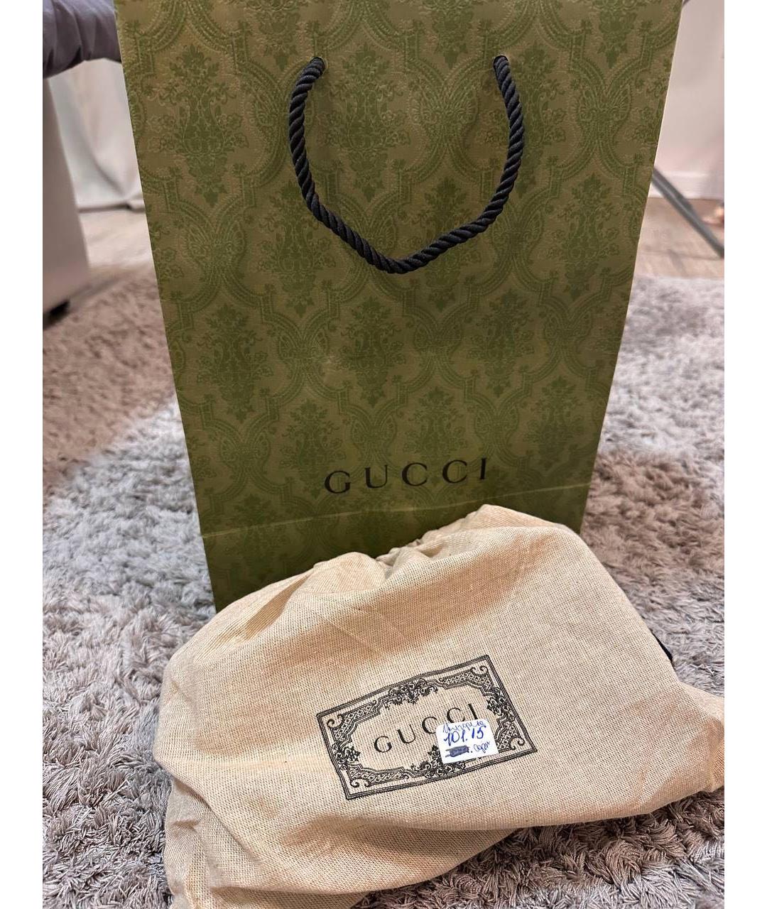 GUCCI Зеленая кожаная сумка через плечо, фото 7