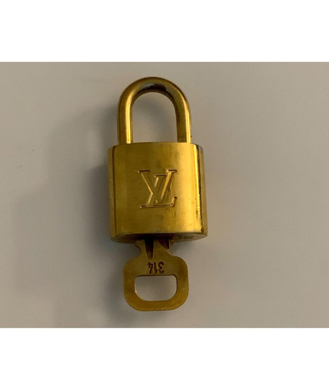 LOUIS VUITTON Золотой брелок, фото 3