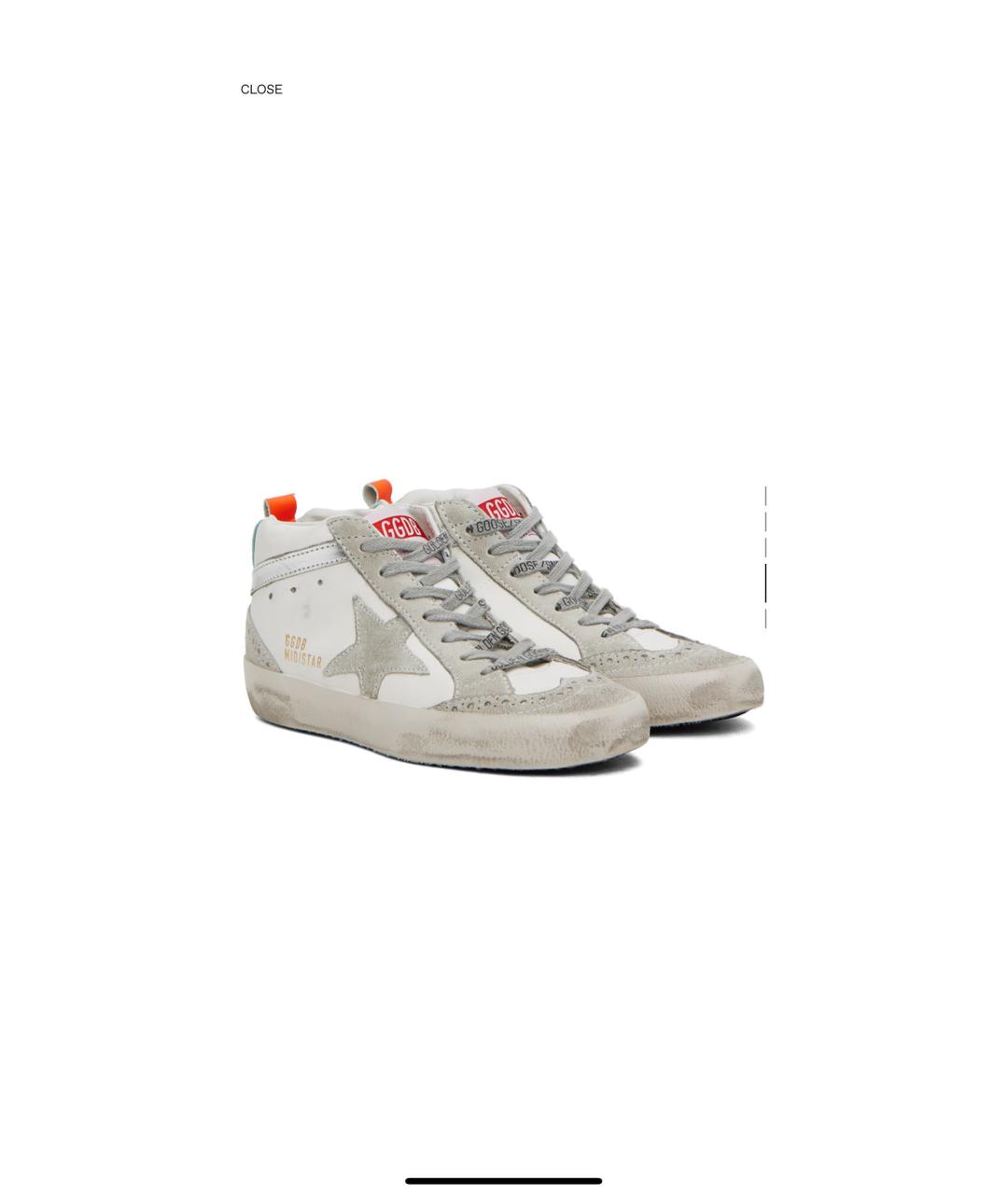 GOLDEN GOOSE DELUXE BRAND Белые кожаные кеды, фото 2
