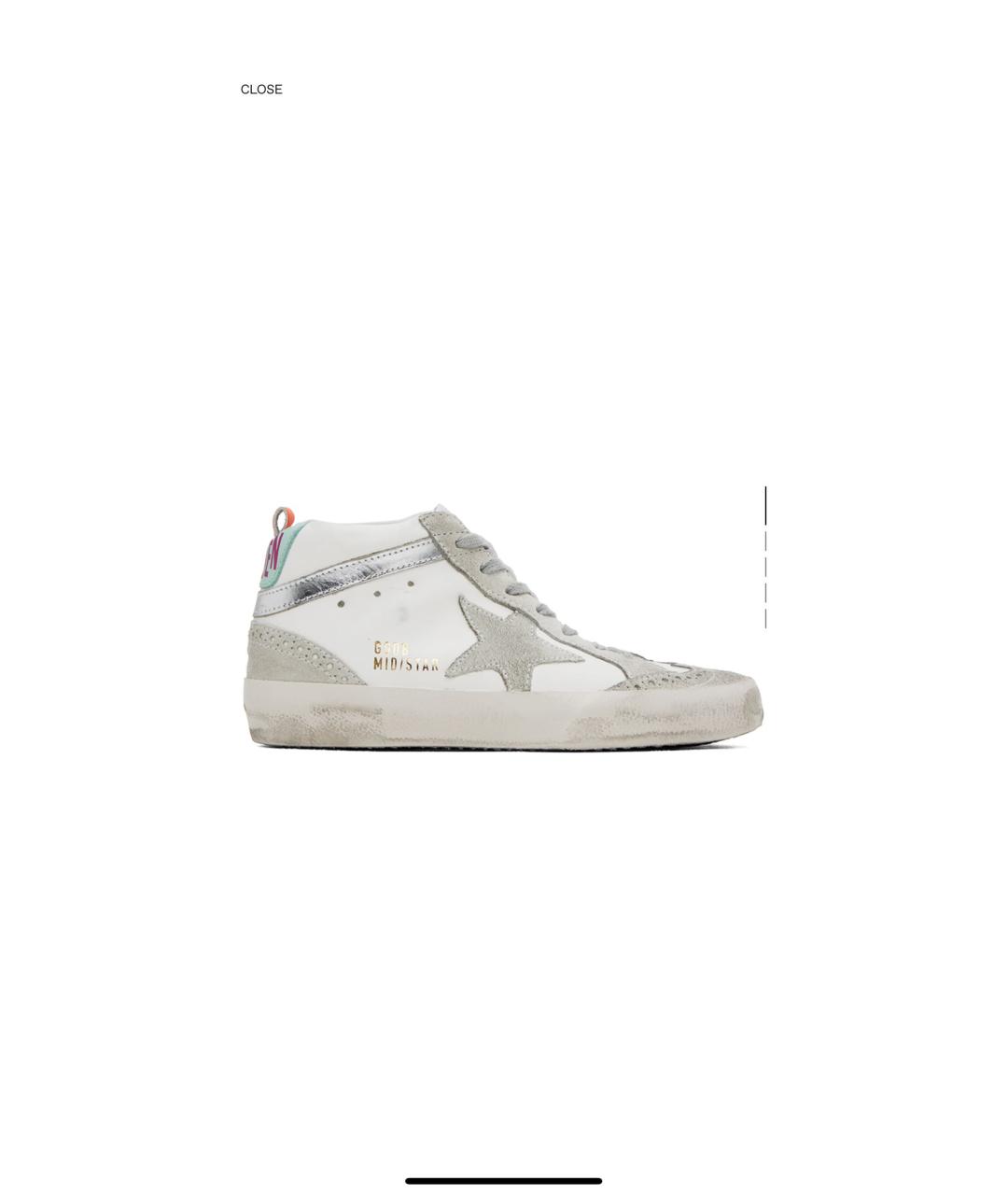 GOLDEN GOOSE DELUXE BRAND Белые кожаные кеды, фото 7