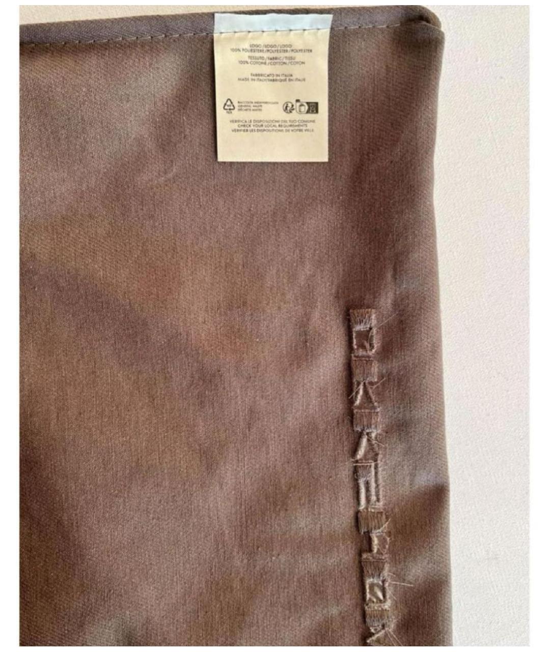 RICK OWENS DRKSHDW Коричневая хлопковая сумка тоут, фото 7