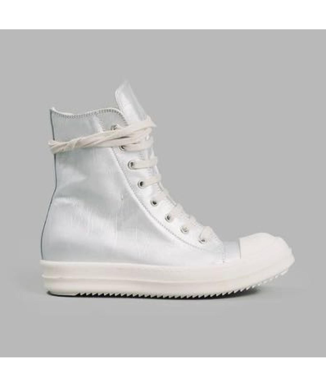 RICK OWENS DRKSHDW Серебряные кеды, фото 9