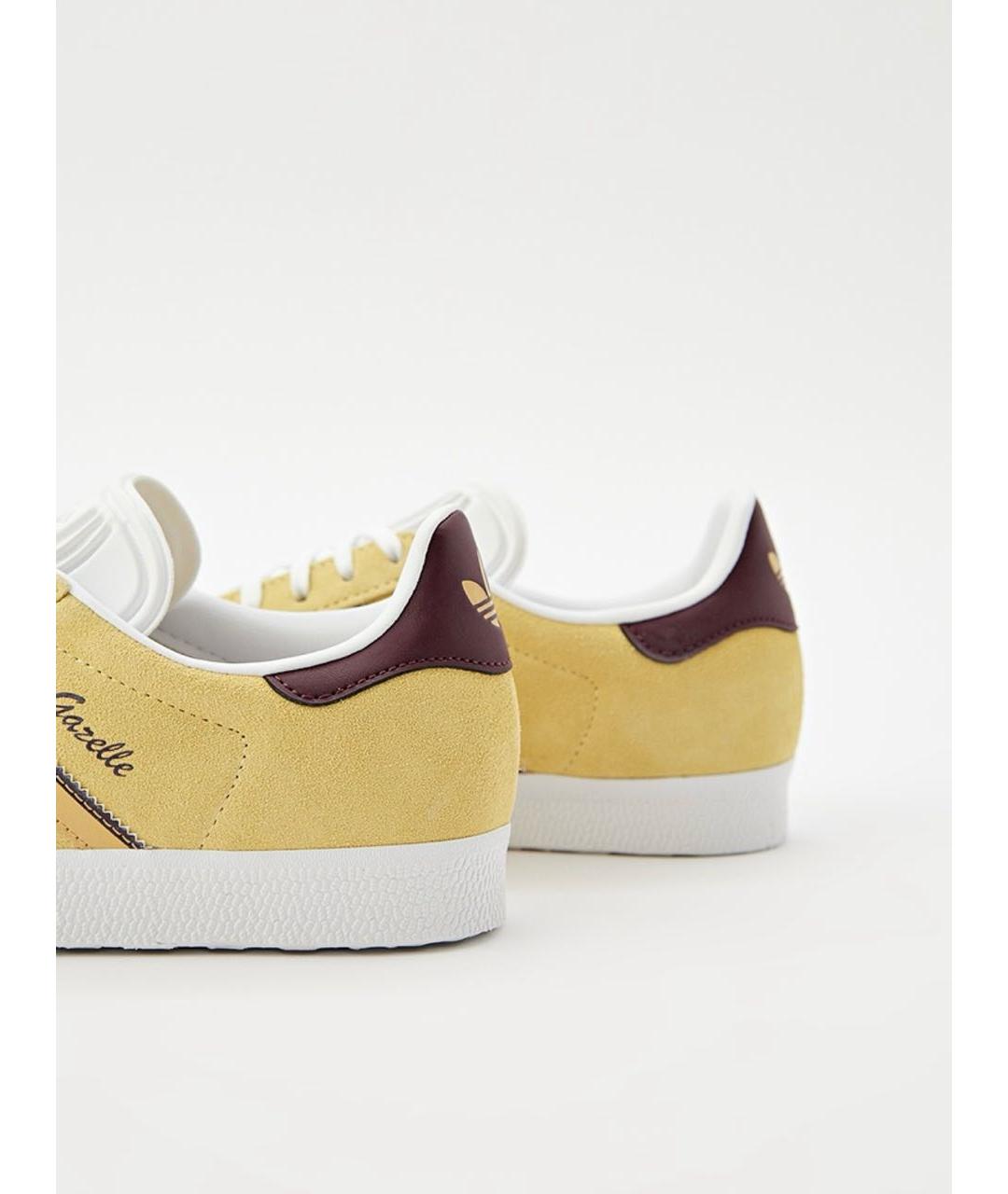 ADIDAS Желтые замшевые кеды, фото 4