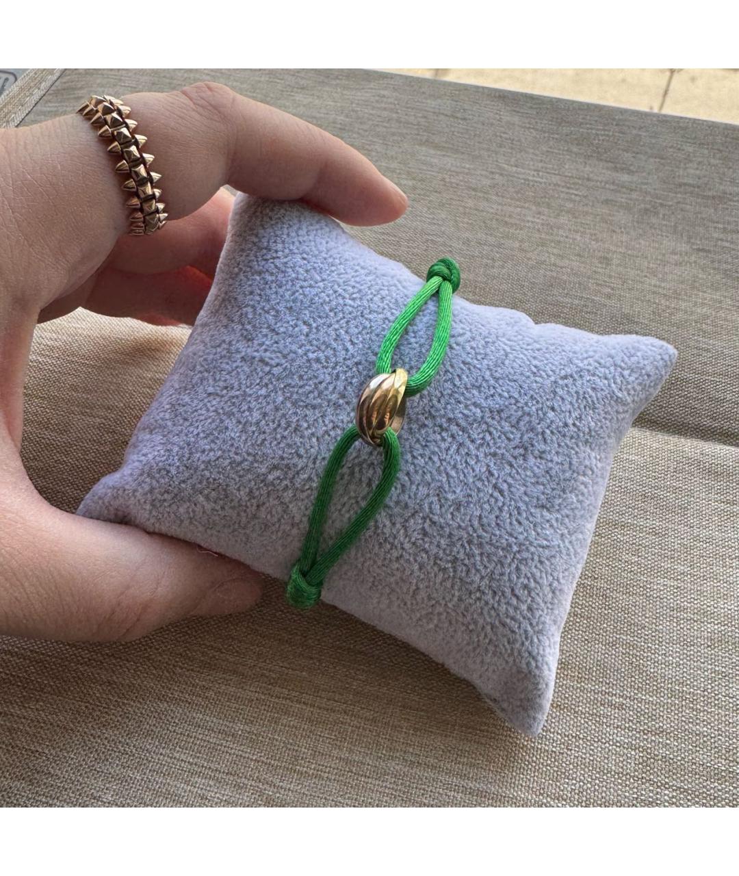 CARTIER Зеленый браслет из желтого золота, фото 3