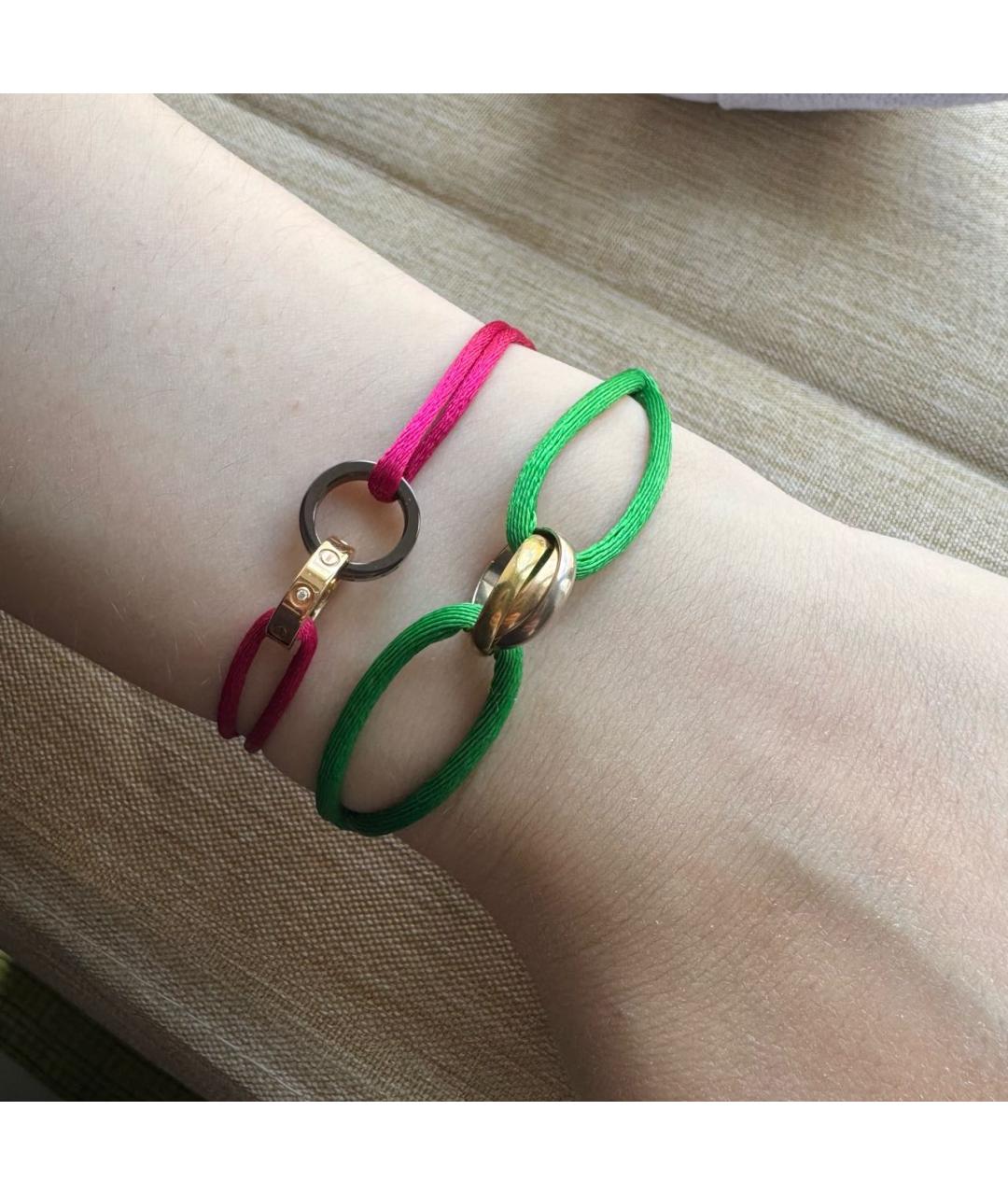 CARTIER Зеленый браслет из желтого золота, фото 5