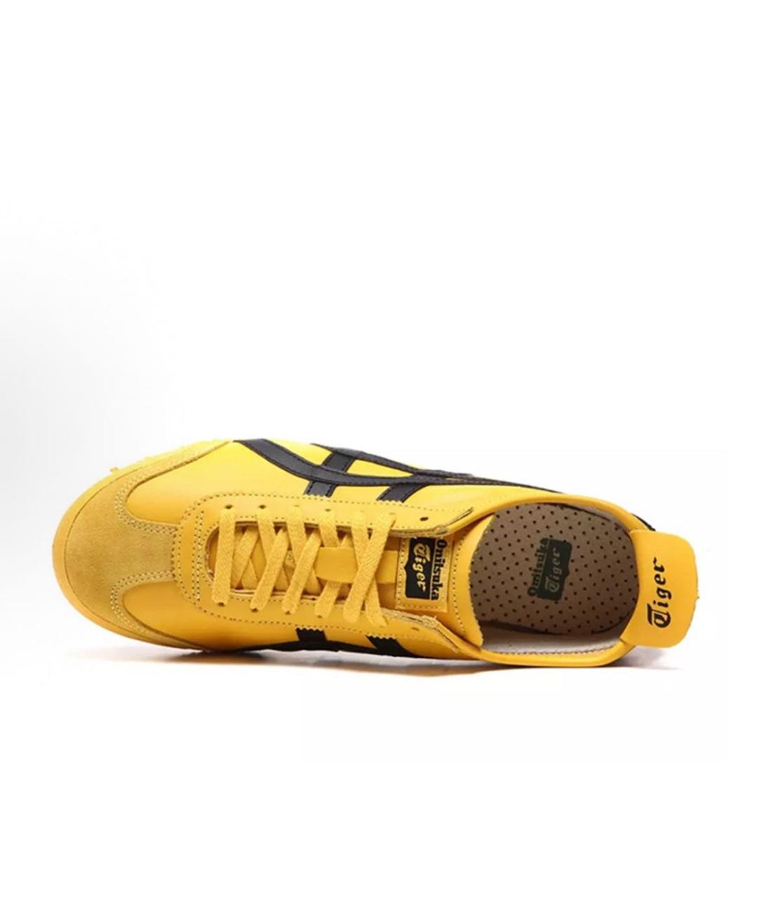 ONITSUKA TIGER Горчичные кожаные кроссовки, фото 3