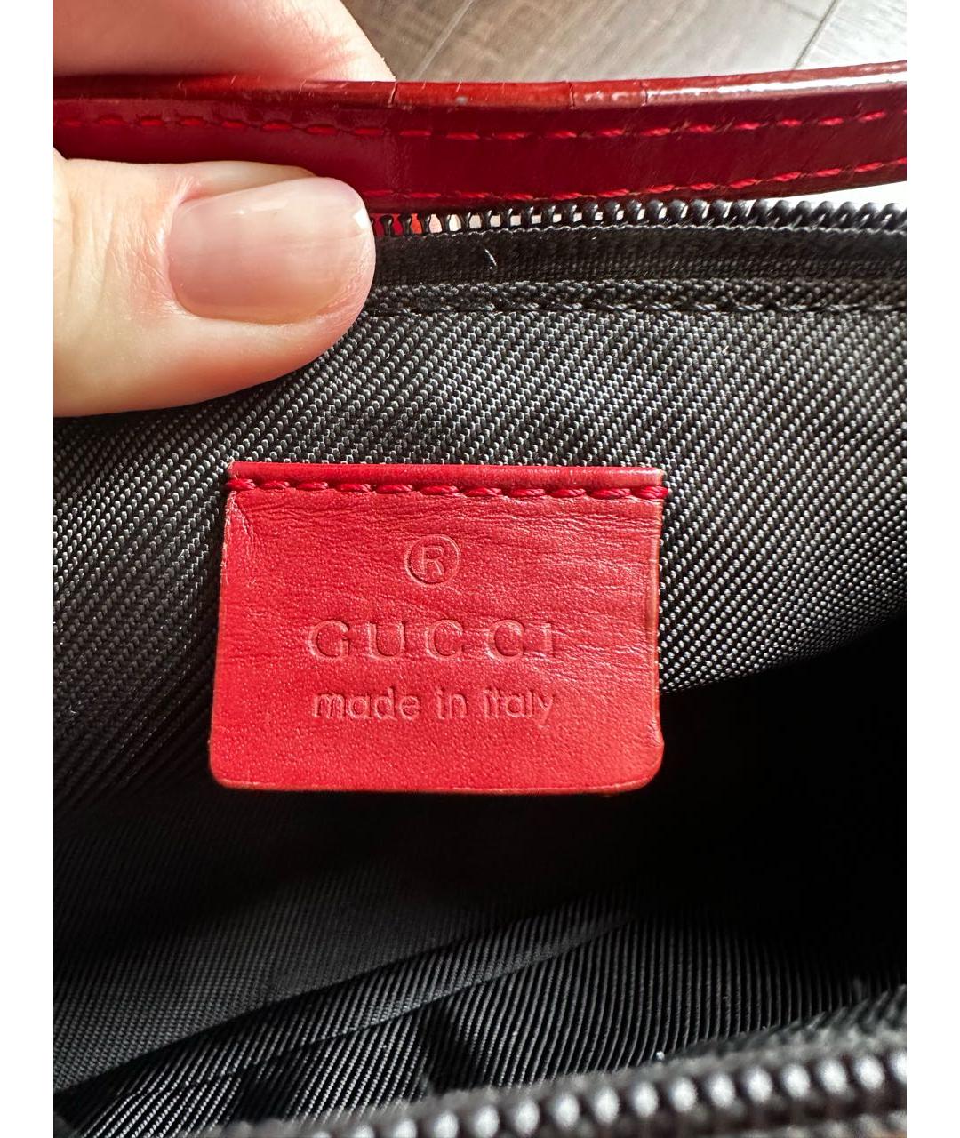 GUCCI Бежевая тканевая сумка с короткими ручками, фото 5