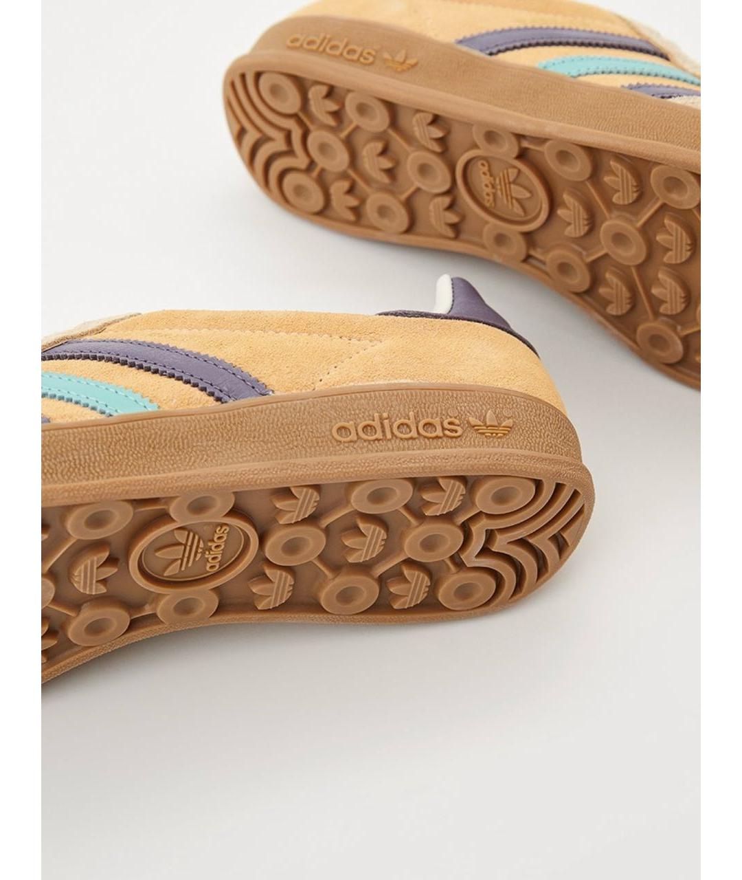 ADIDAS Горчичные замшевые кеды, фото 5