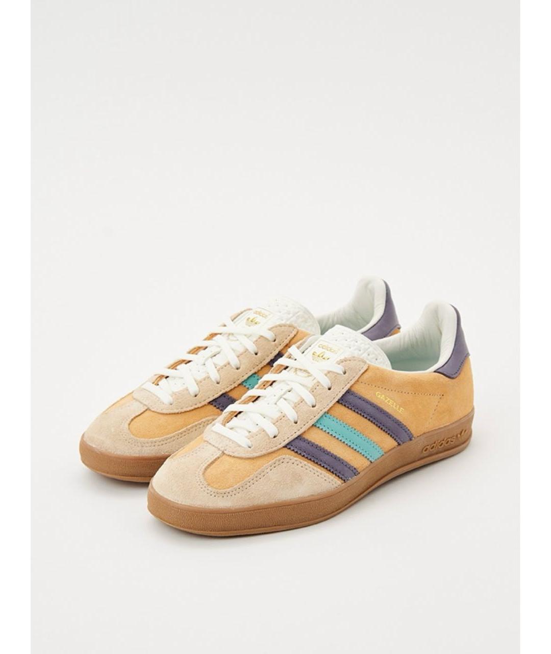 ADIDAS Горчичные замшевые кеды, фото 2
