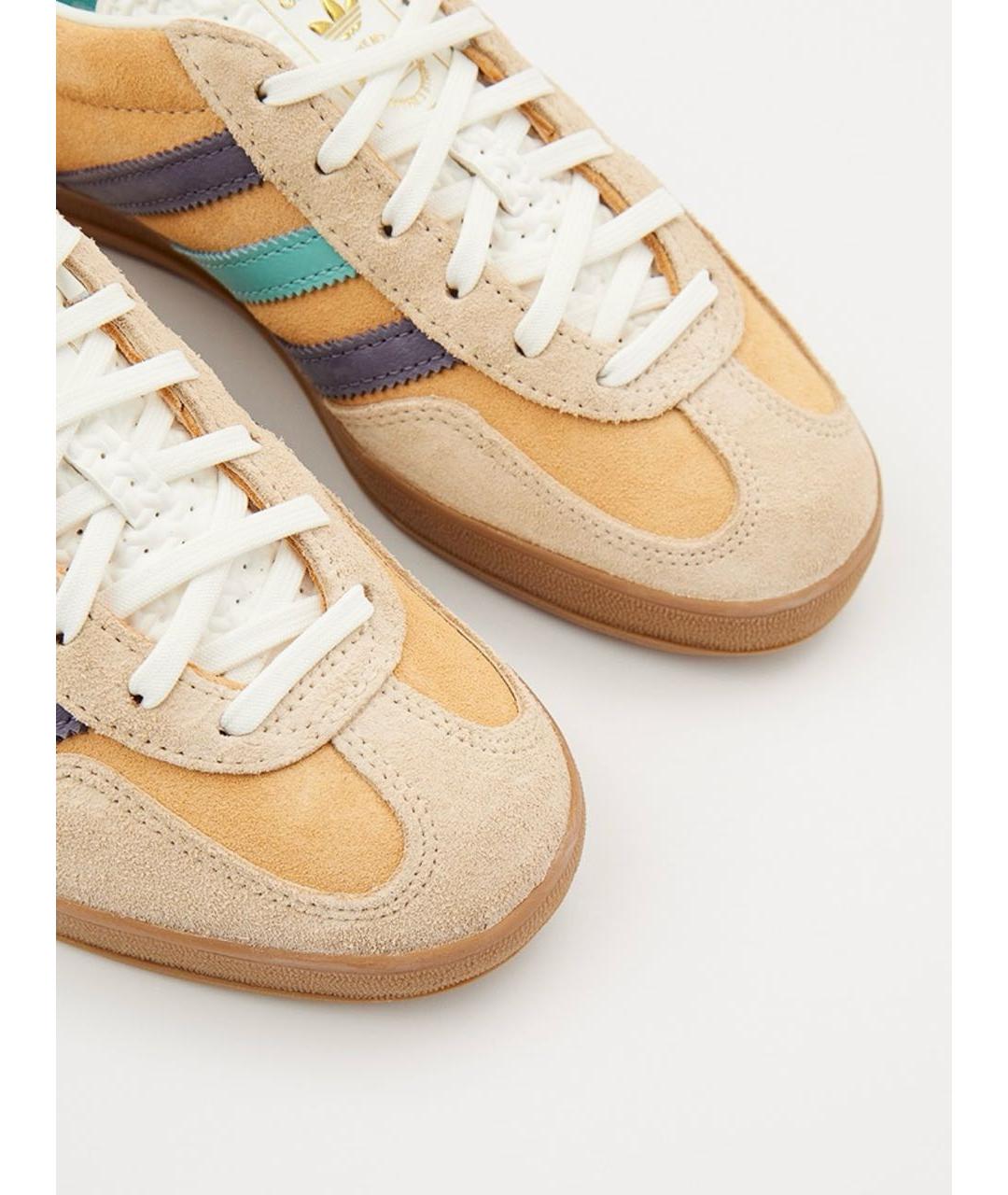 ADIDAS Горчичные замшевые кеды, фото 3