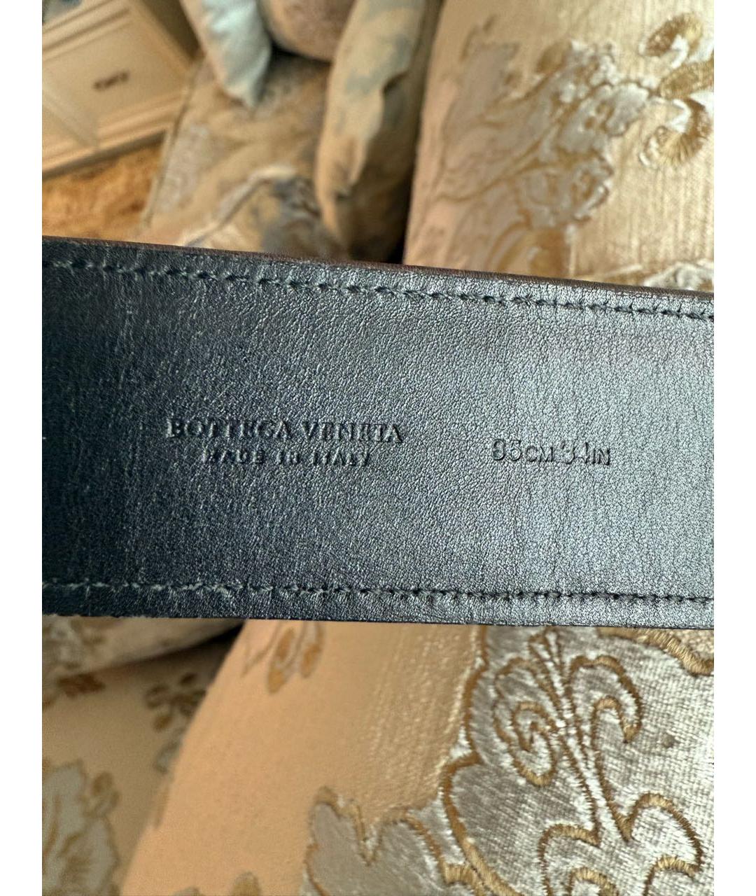 BOTTEGA VENETA Коричневый ремень из экзотической кожи, фото 5