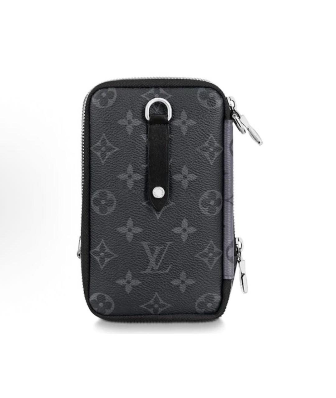 LOUIS VUITTON Серая кожаная сумка на плечо, фото 2