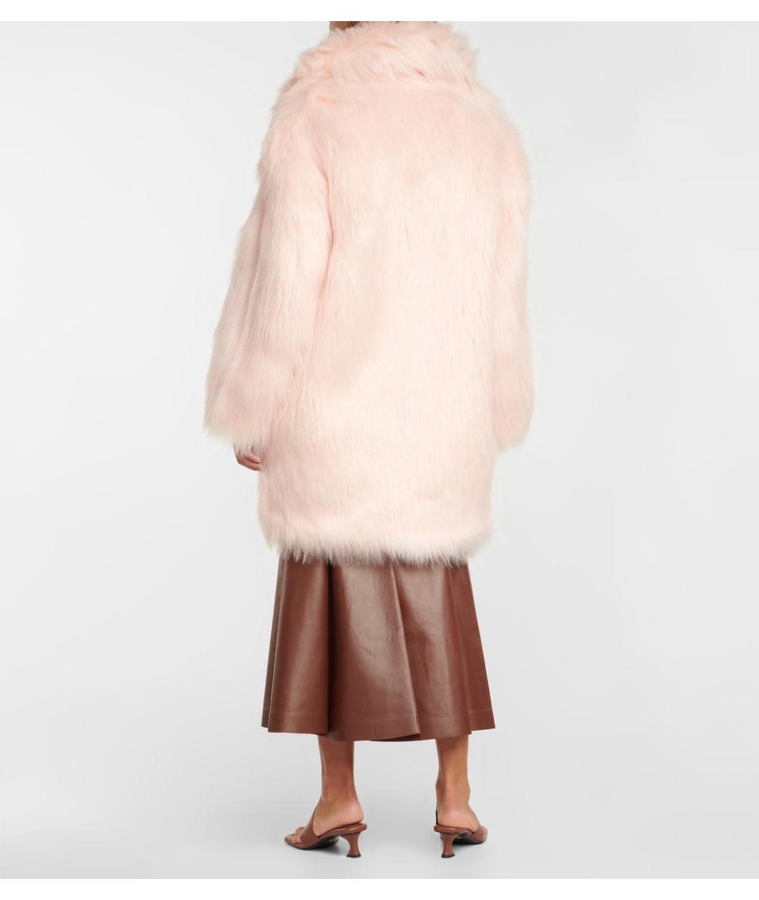 SPORTMAX Розовая меховая шуба, фото 7