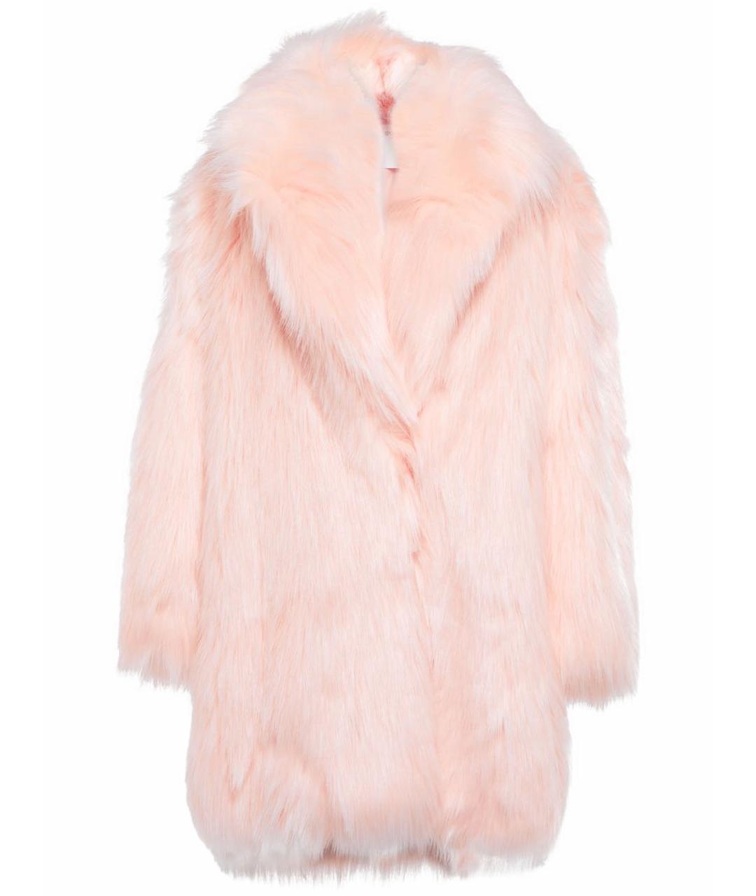 SPORTMAX Розовая меховая шуба, фото 1