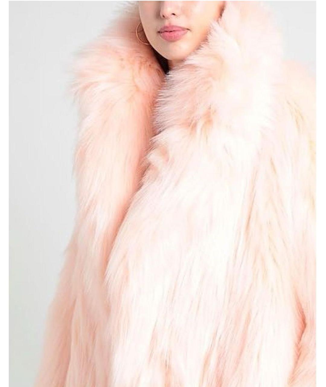 SPORTMAX Розовая меховая шуба, фото 6