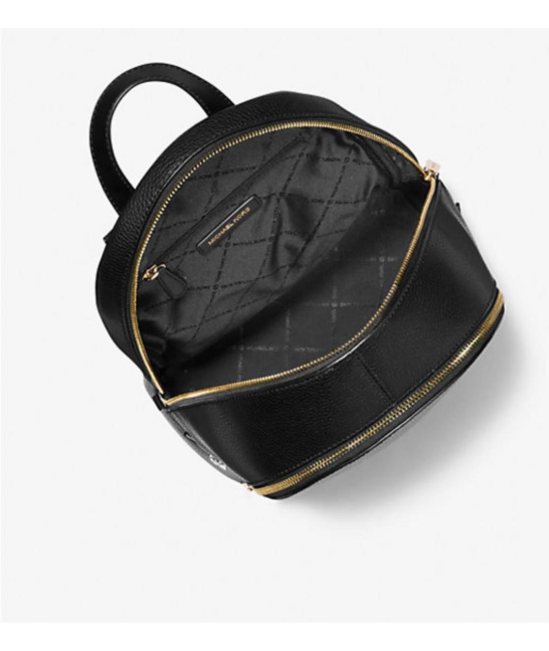 MICHAEL KORS Черный кожаный рюкзак, фото 4
