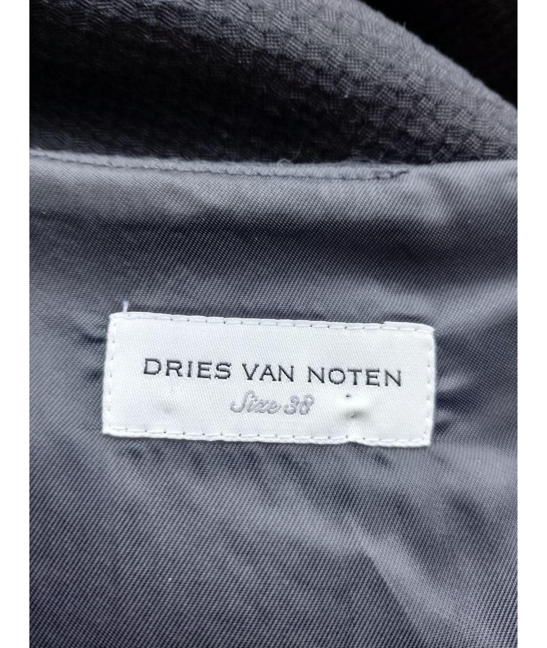 DRIES VAN NOTEN Черное хлопковое коктейльное платье, фото 7