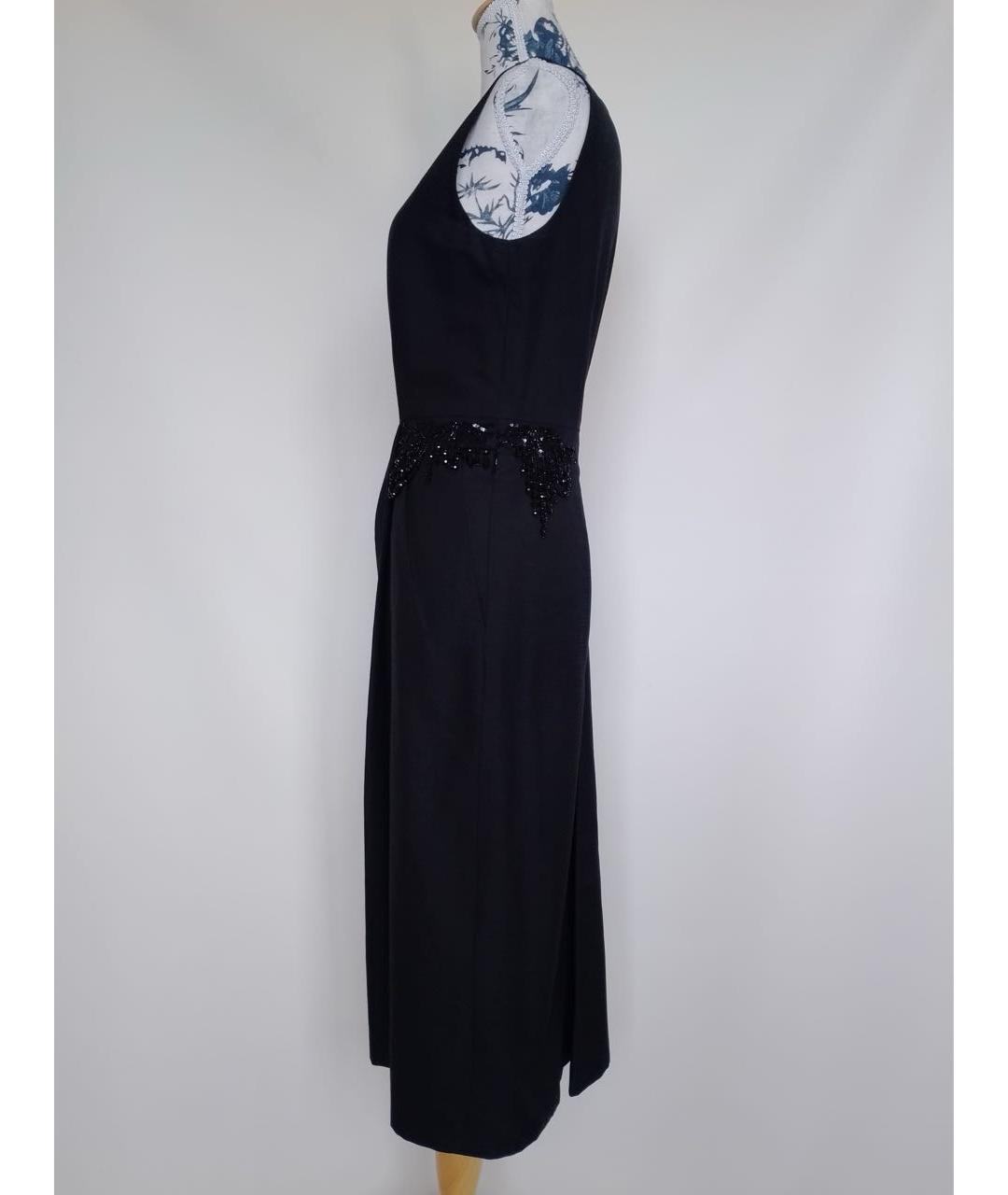 DRIES VAN NOTEN Черное хлопковое коктейльное платье, фото 4