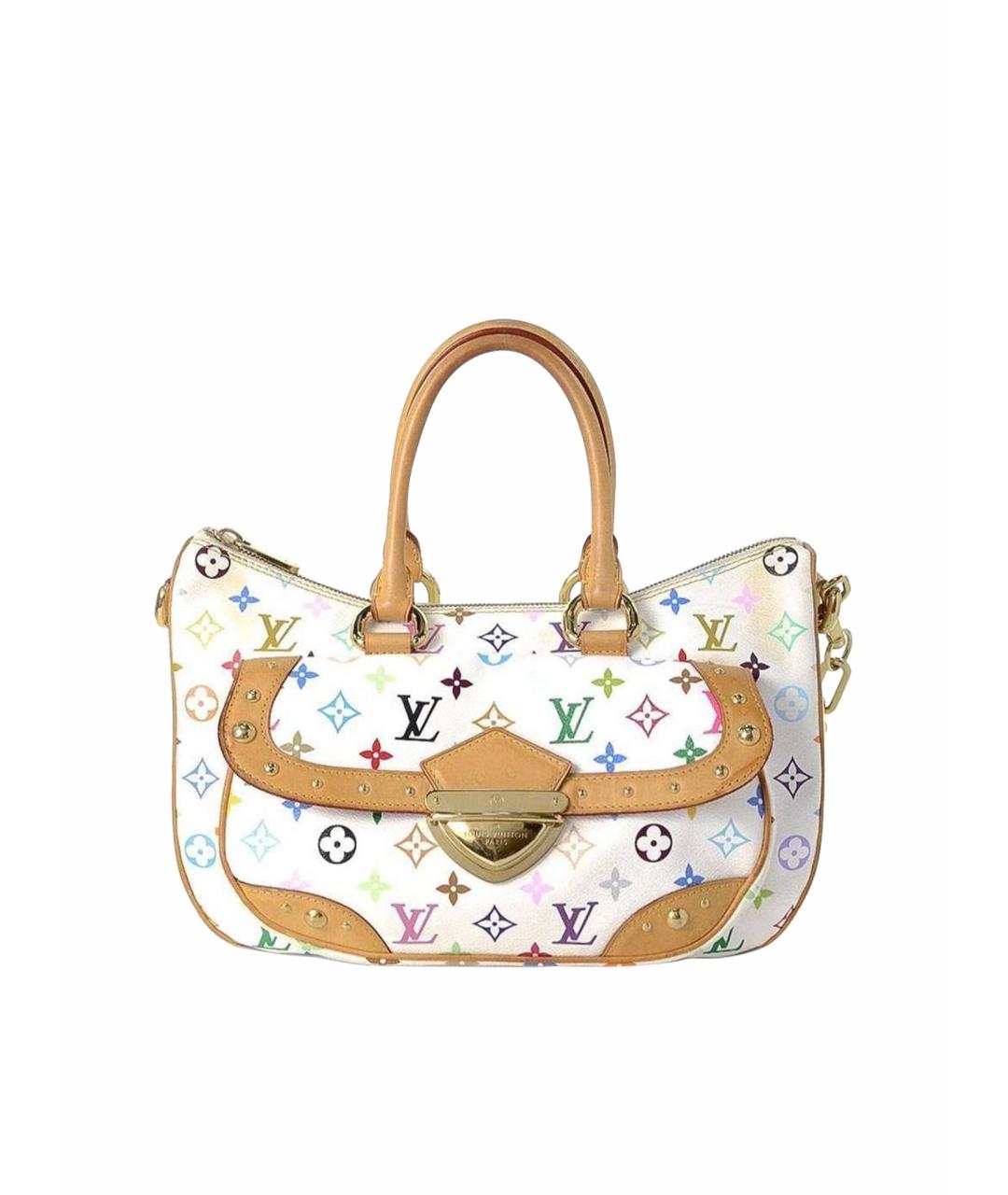 LOUIS VUITTON Белая кожаная сумка тоут, фото 1