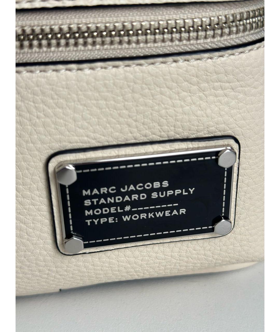 MARC JACOBS Бежевый кожаный рюкзак, фото 2