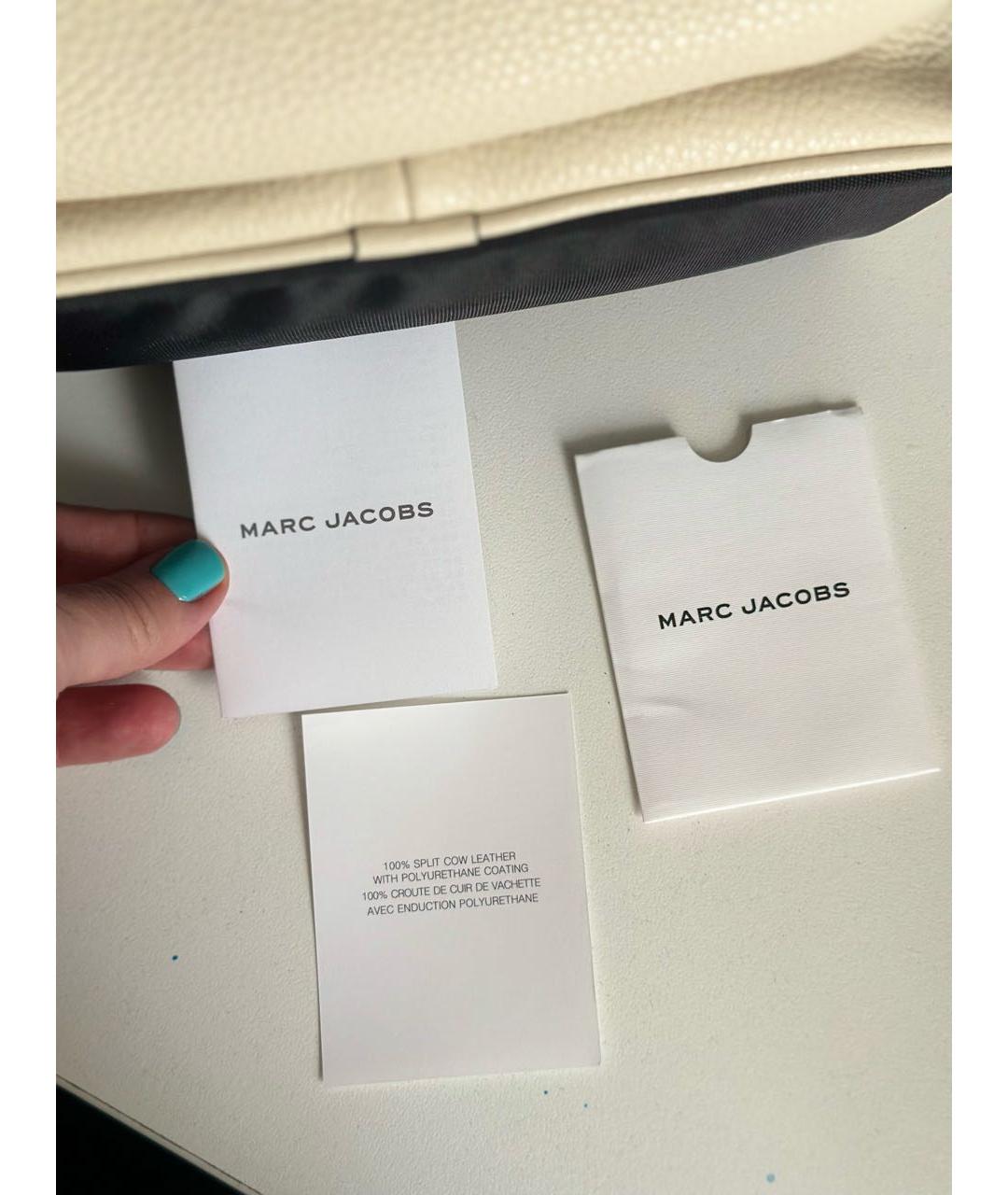 MARC JACOBS Бежевый кожаный рюкзак, фото 6