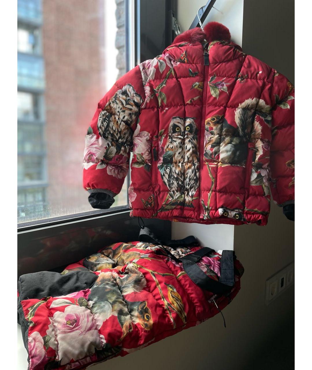 DOLCE & GABBANA KIDS Красный комбинезон, фото 4
