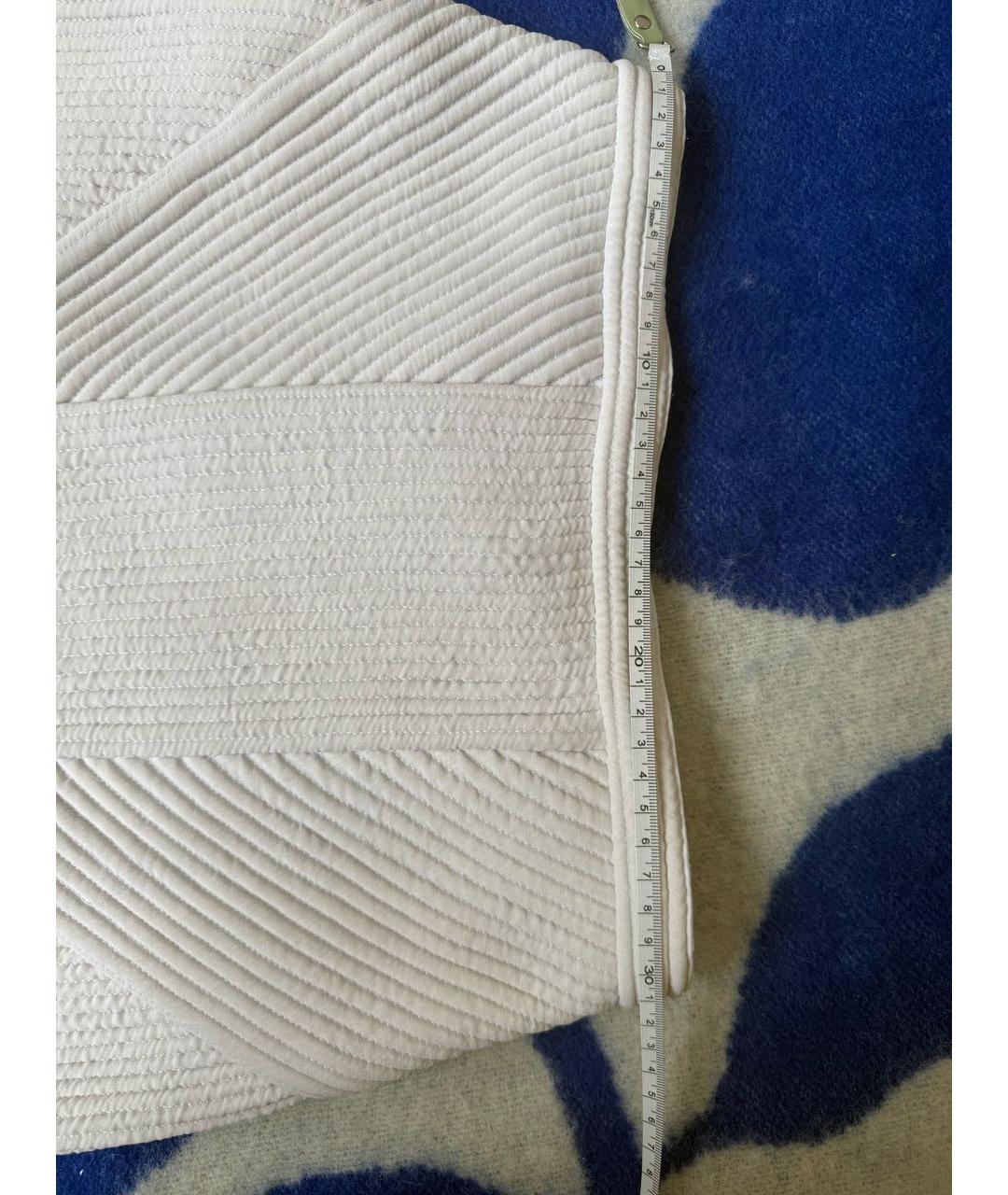 3.1 PHILLIP LIM Белая хлопковая юбка мини, фото 7