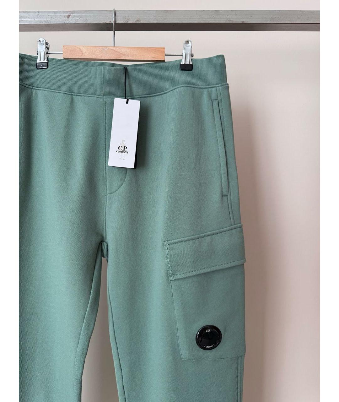 CP COMPANY Зеленые хлопковые повседневные брюки, фото 2