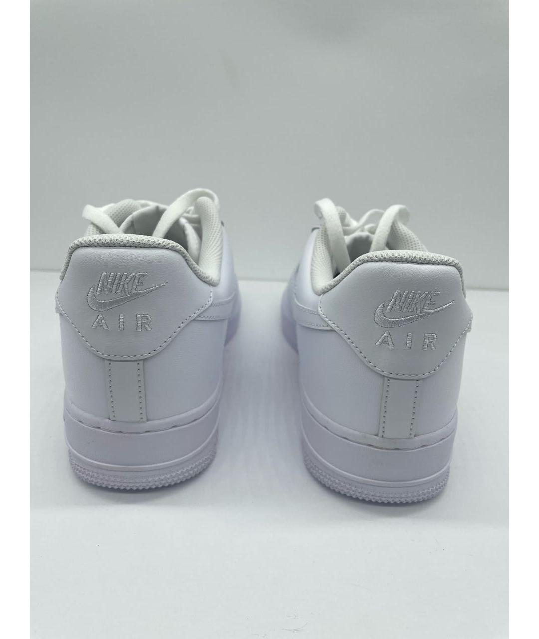 NIKE Белые кожаные низкие кроссовки / кеды, фото 4