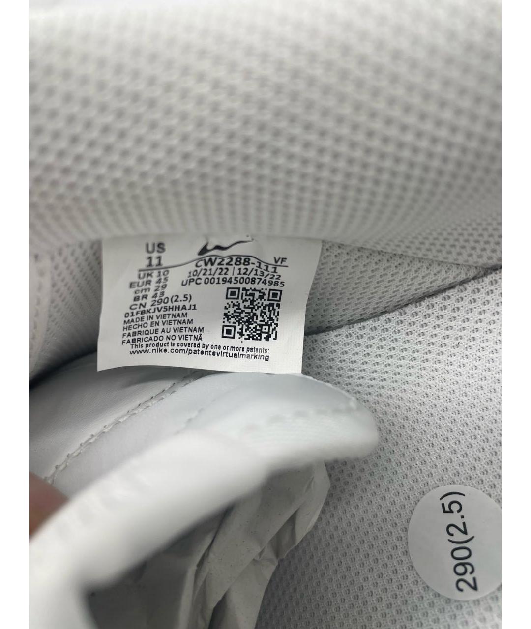 NIKE Белые кожаные низкие кроссовки / кеды, фото 6