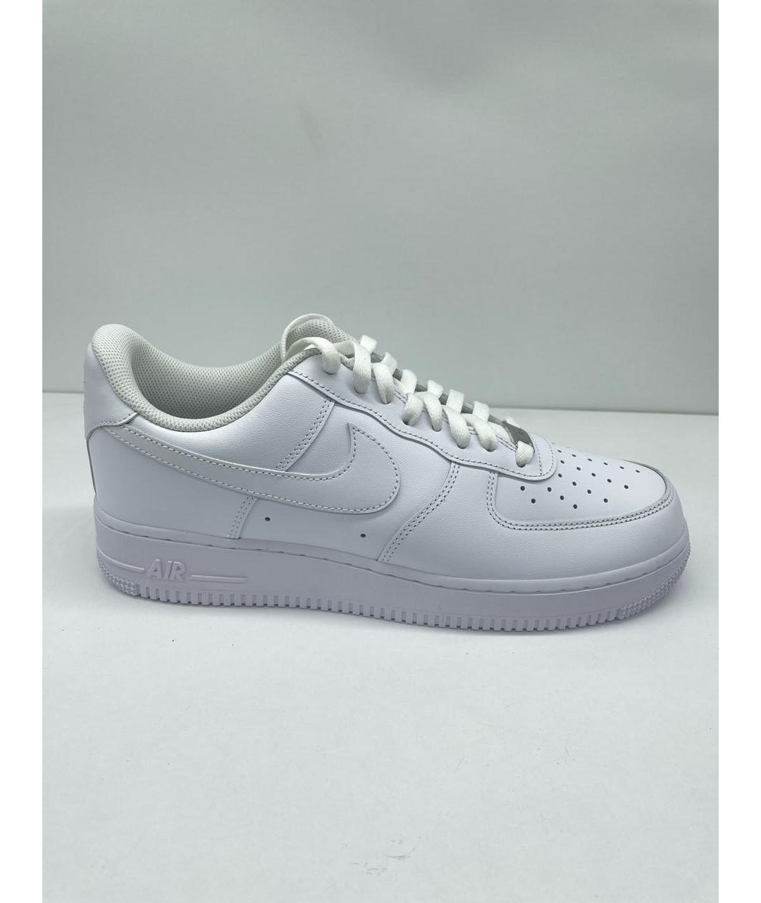 NIKE Белые кожаные низкие кроссовки / кеды, фото 8