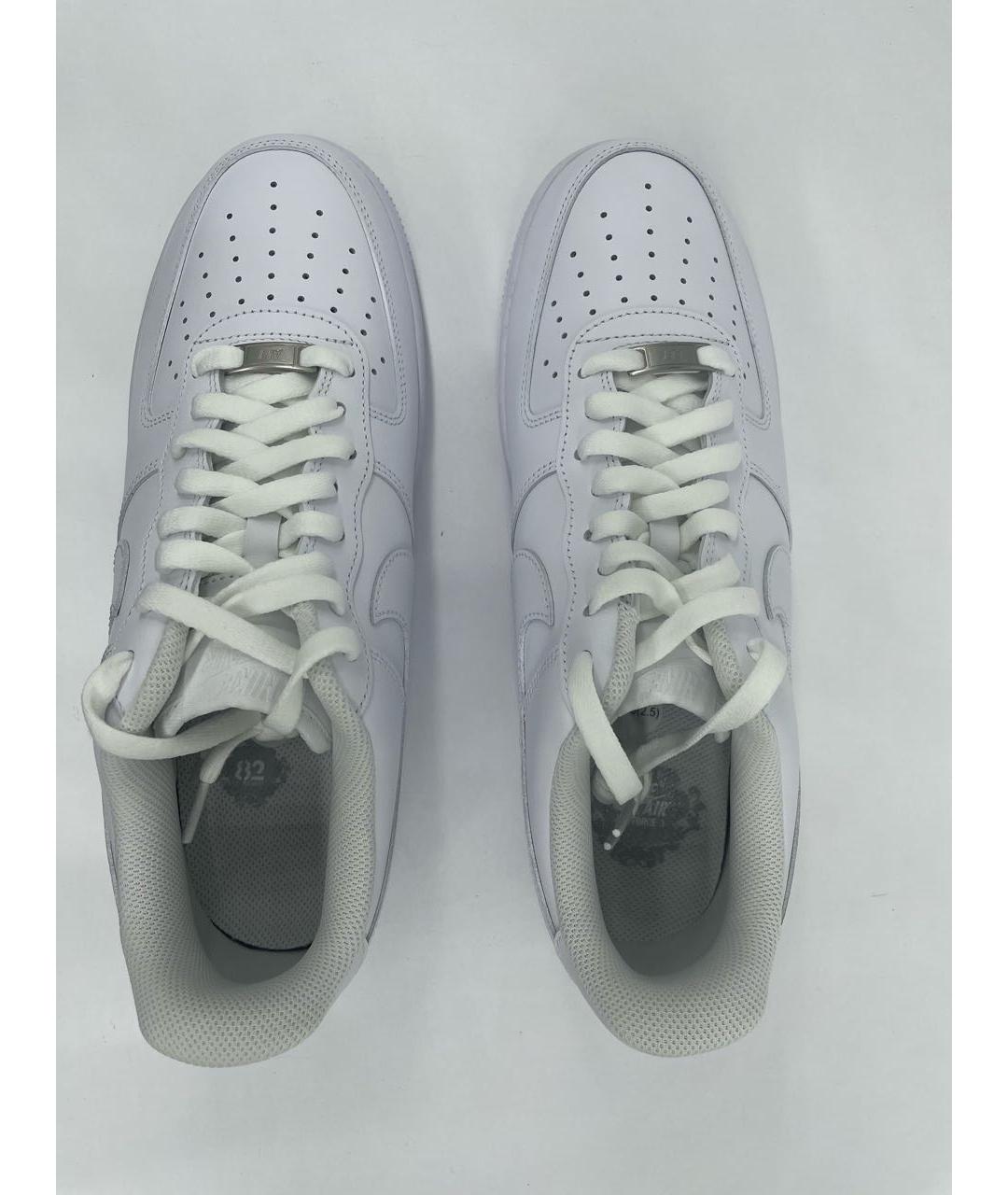 NIKE Белые кожаные низкие кроссовки / кеды, фото 3