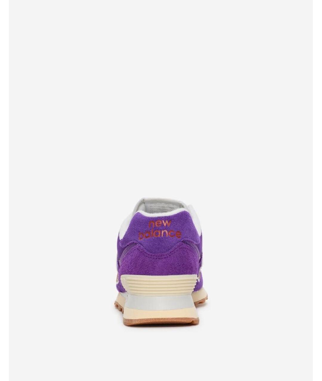 NEW BALANCE Фиолетовые замшевые кроссовки, фото 4